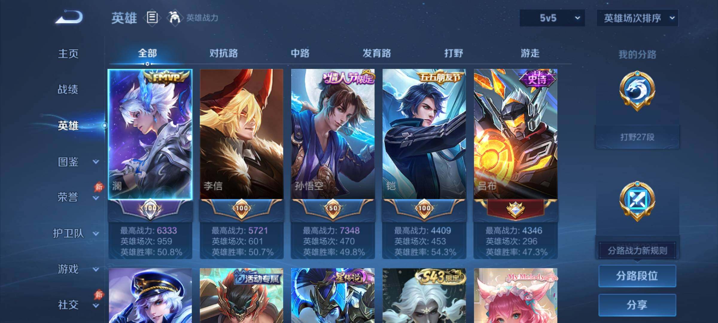 WZJZ4492307王者荣耀账号详情图6