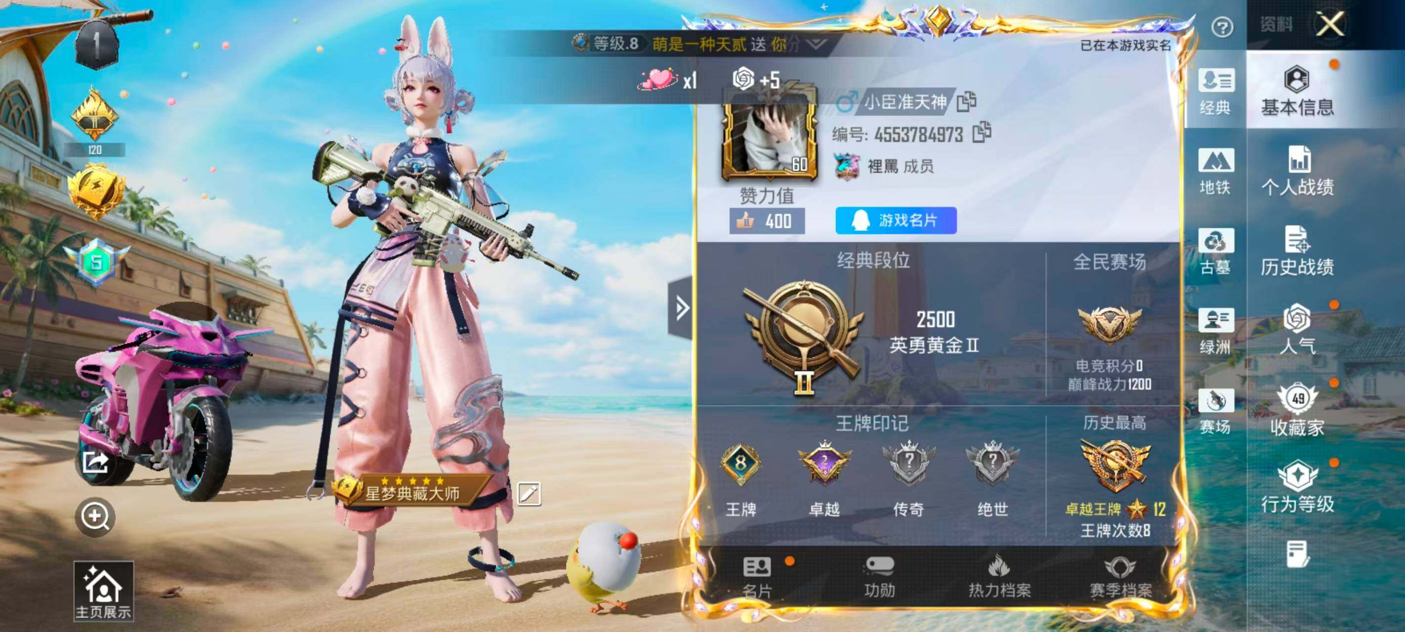 HPEY4285190和平精英账号详情图4