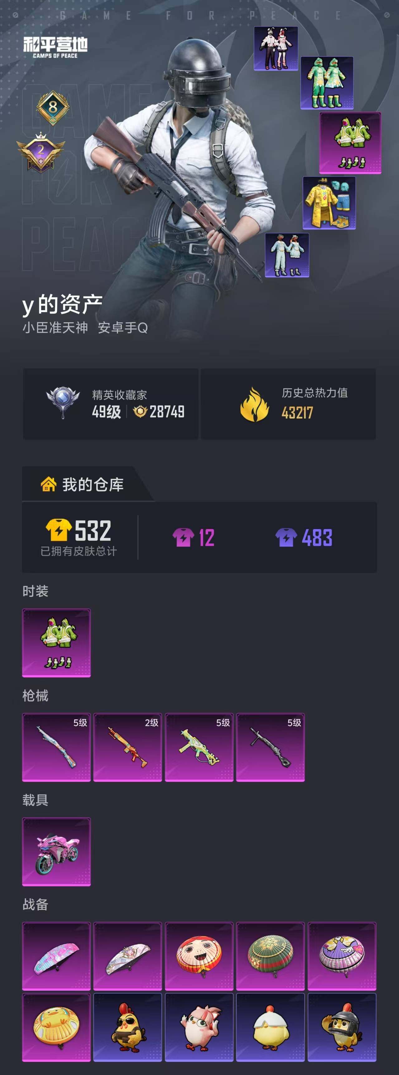 HPEY4285190和平精英账号详情图22
