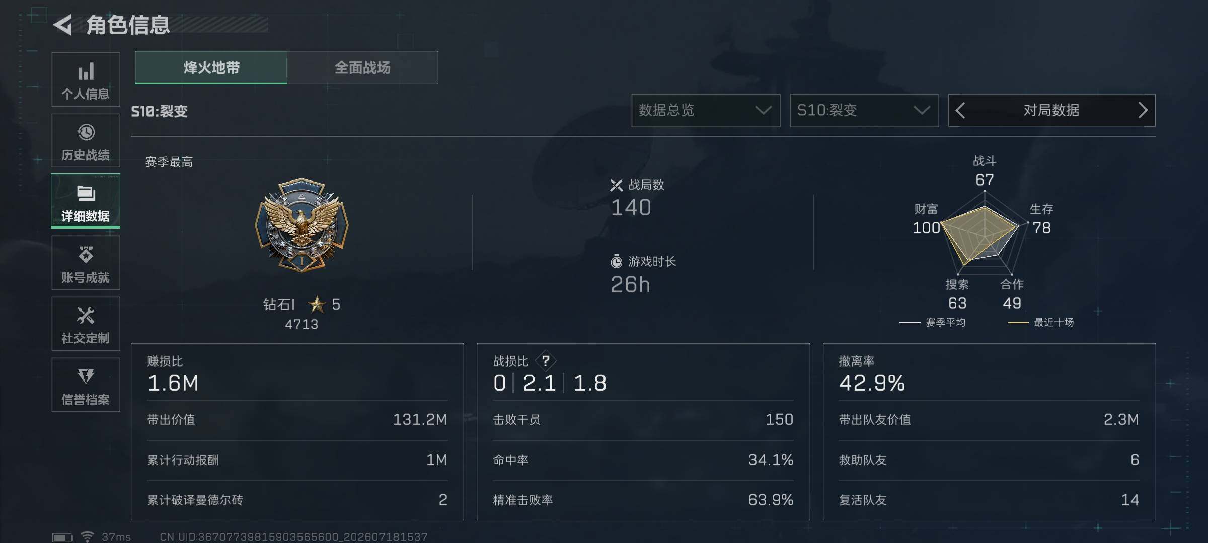 SJZQM4207380三角洲行动账号详情图8 SJZQM4207380三角洲行动账号详情图8
