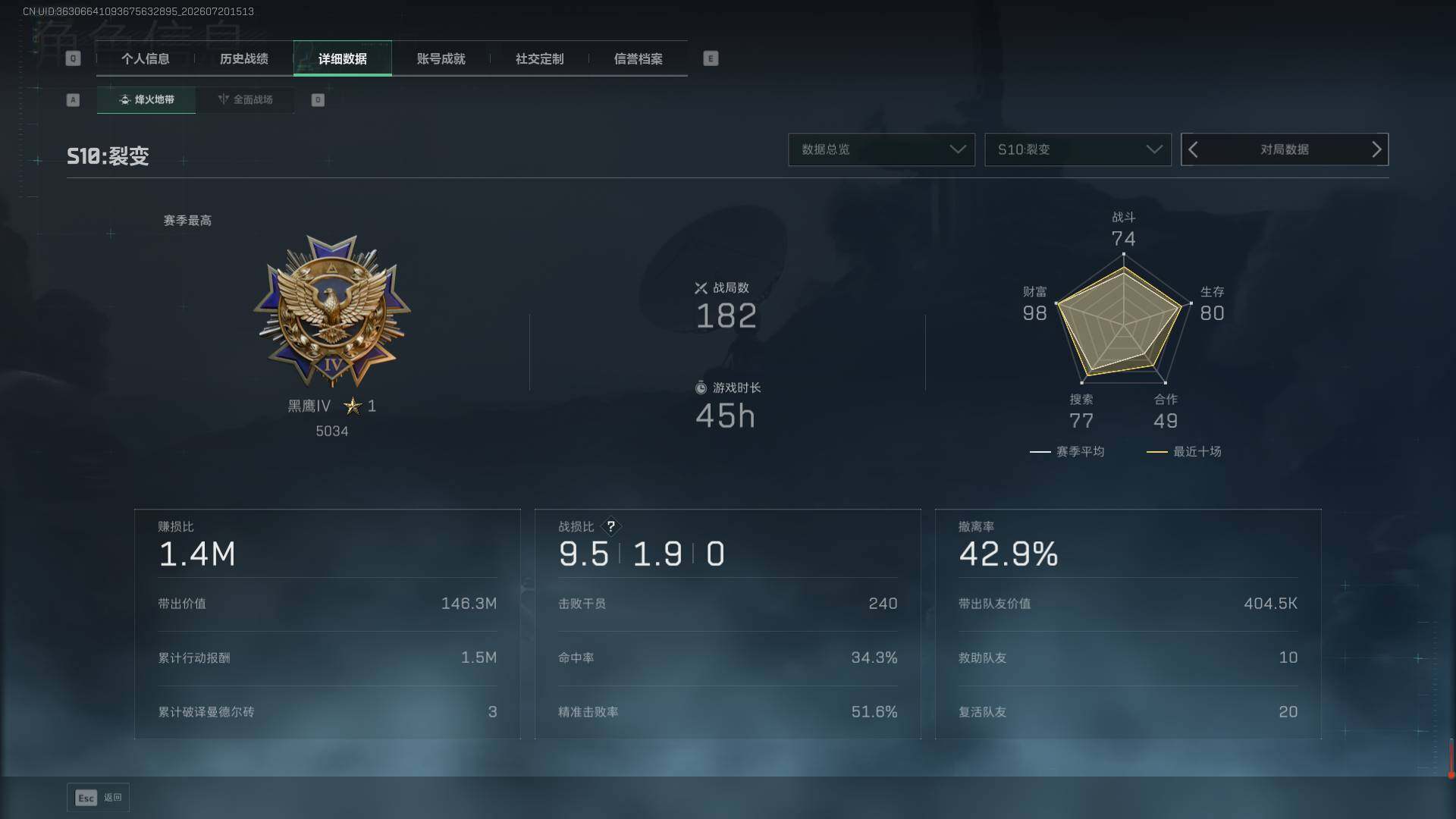 SJZEY4204968三角洲行动账号详情图4 SJZEY4204968三角洲行动账号详情图4