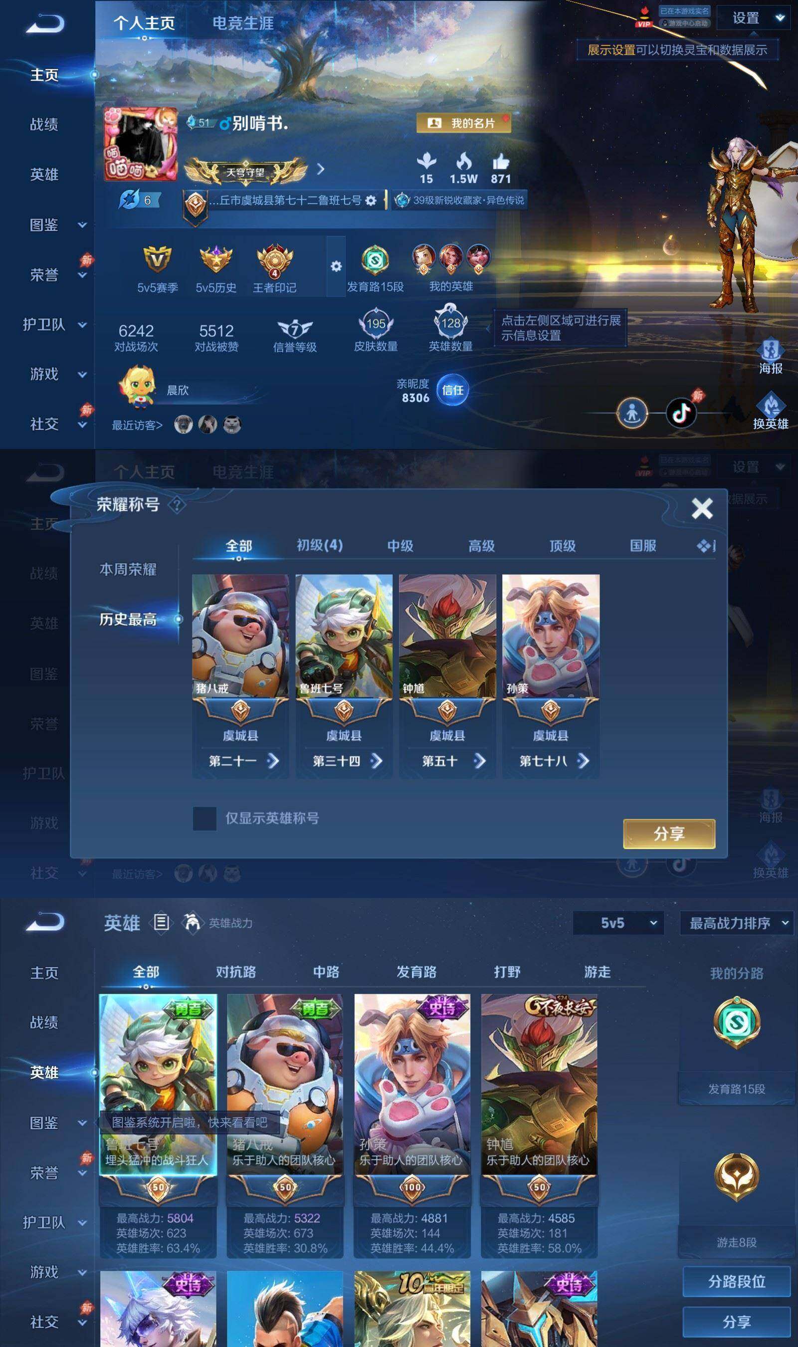 WZPX4495430王者荣耀账号详情图2