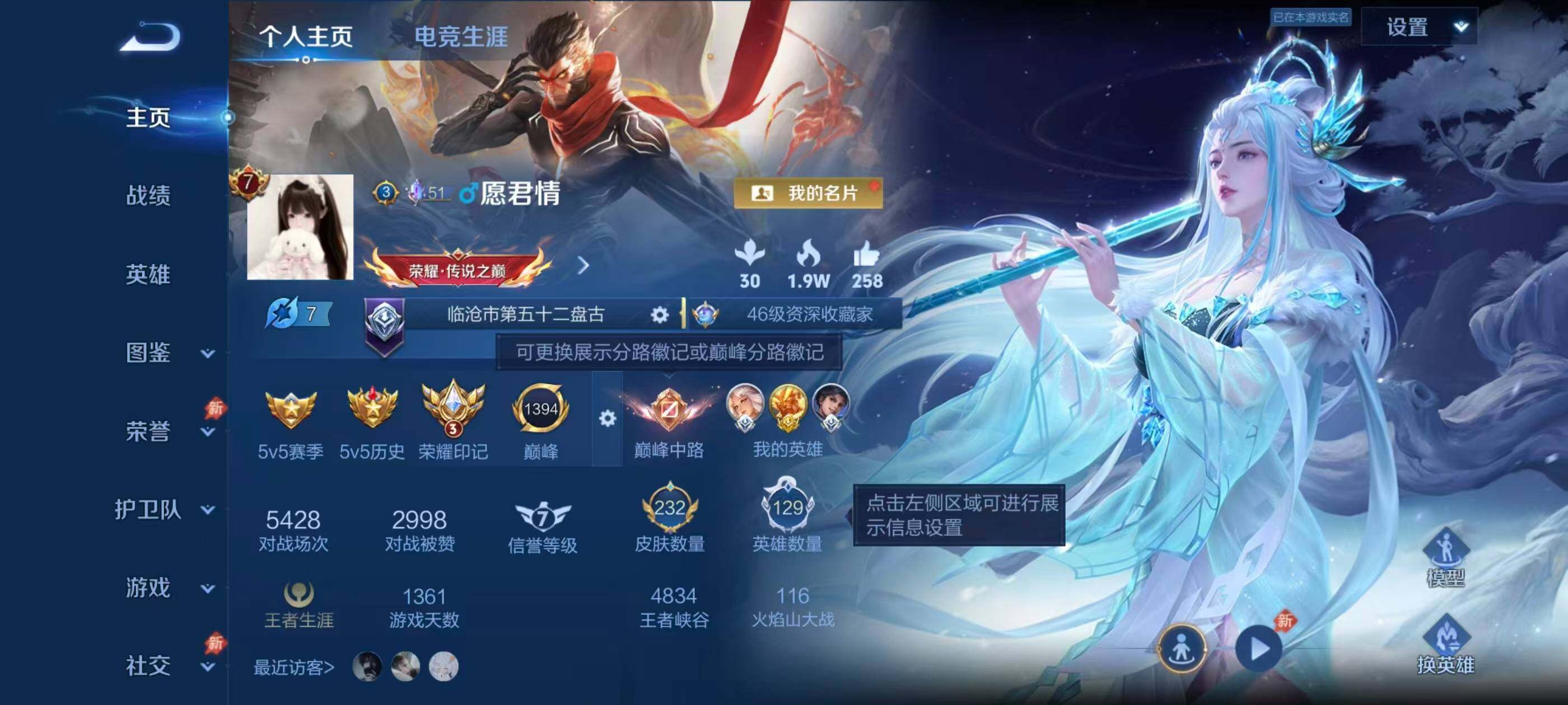 WZQM4503220王者荣耀账号详情图3 WZQM4503220王者荣耀账号详情图3