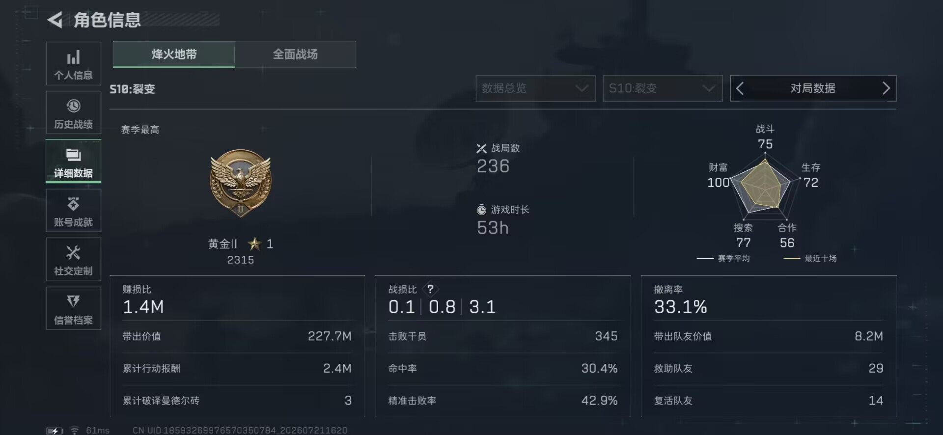 SJZEY4207253三角洲行动账号详情图12