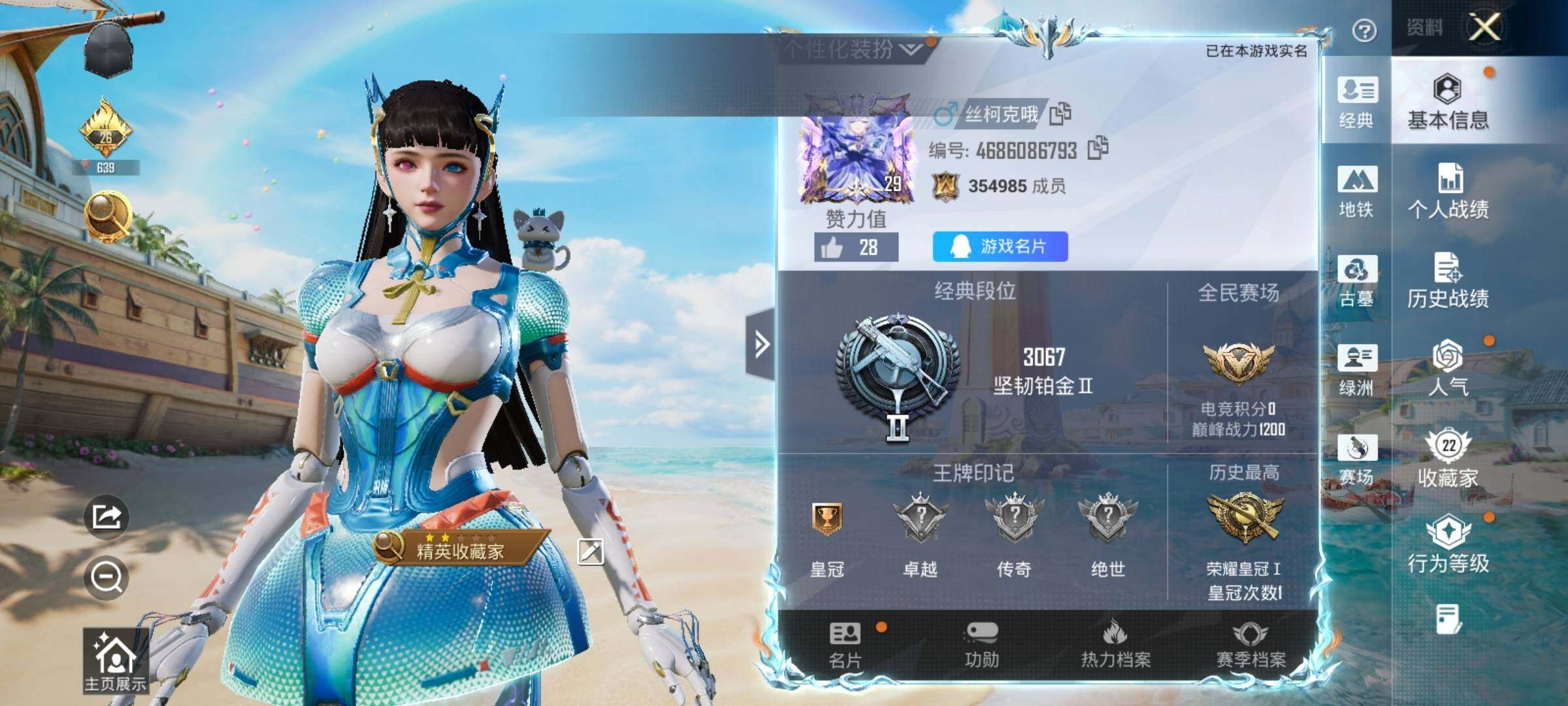 HPEY4291032和平精英账号详情图3