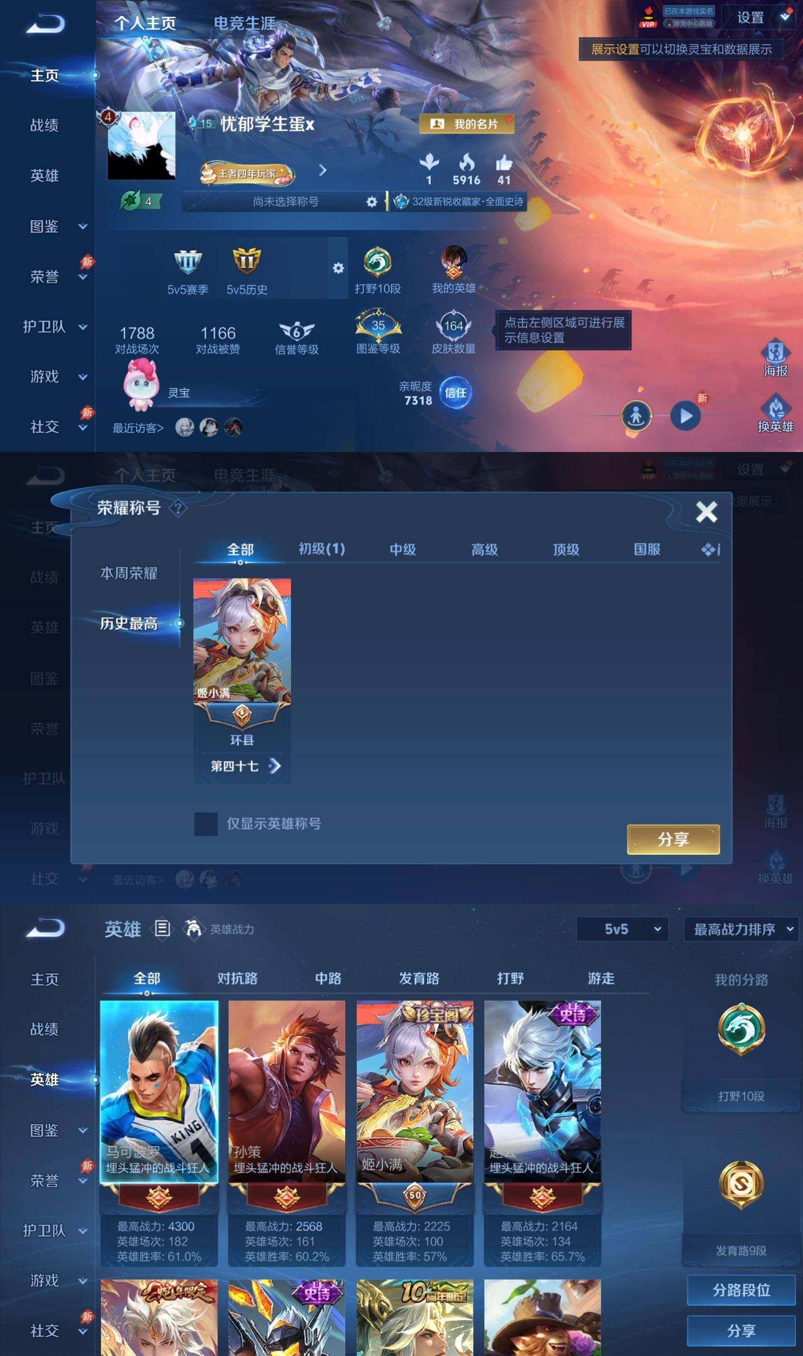 WZPX4497491王者荣耀账号详情图2 WZPX4497491王者荣耀账号详情图2