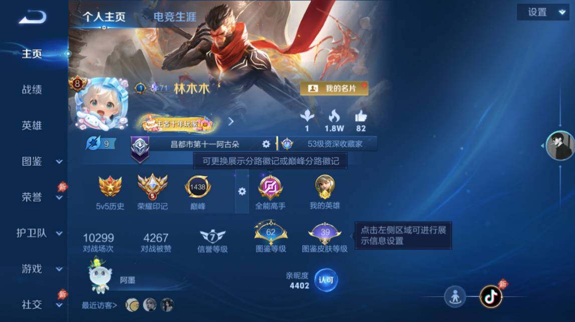 WZQM4498218王者荣耀账号详情图3