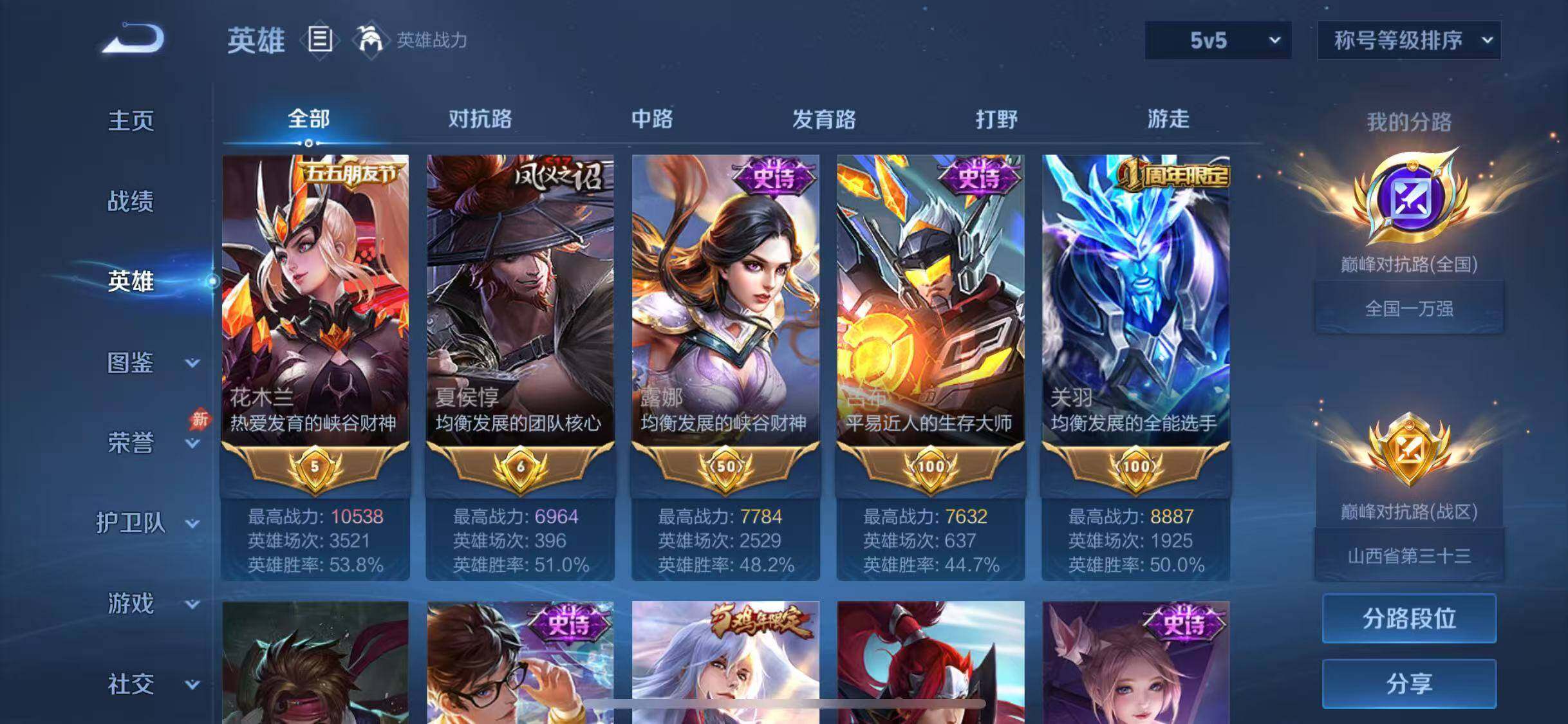 WZQM4500418王者荣耀账号详情图8 WZQM4500418王者荣耀账号详情图8