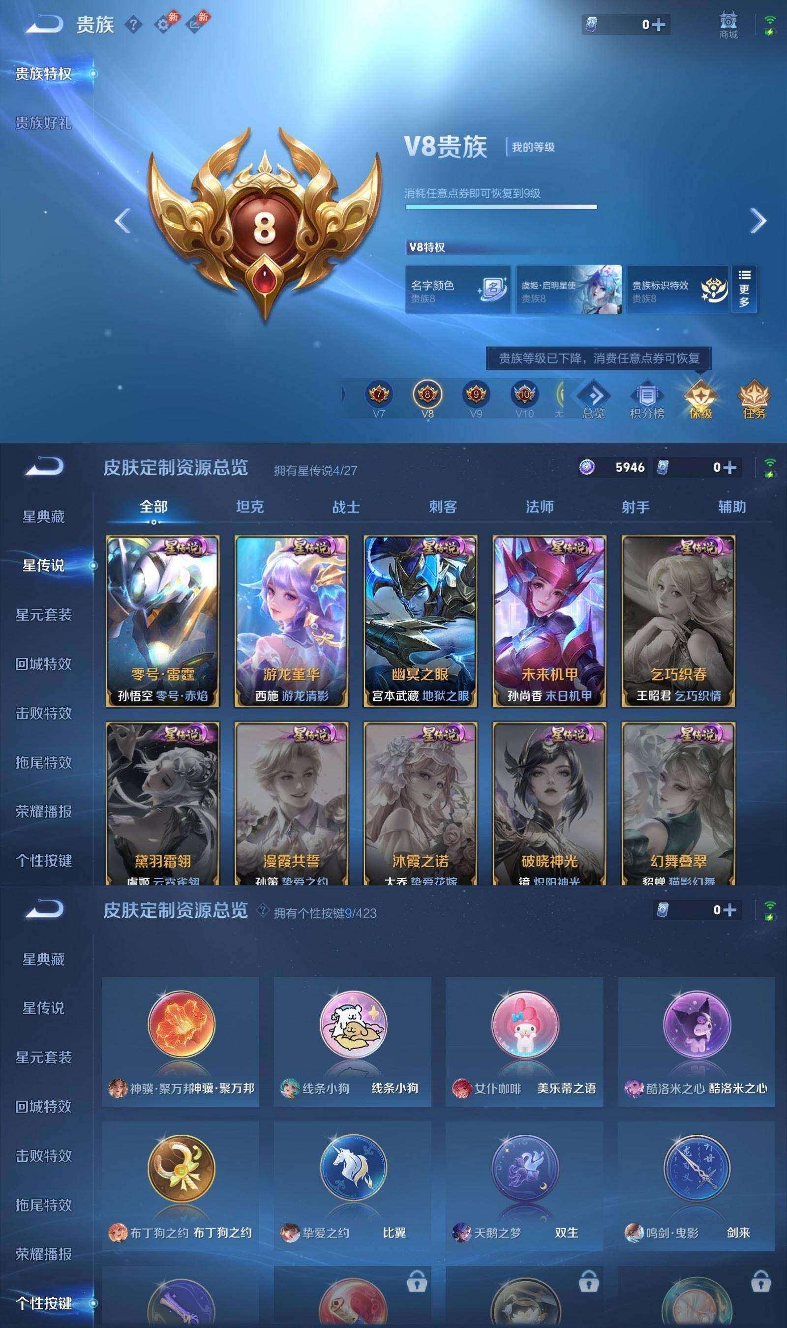 WZQM4500575王者荣耀账号详情图10