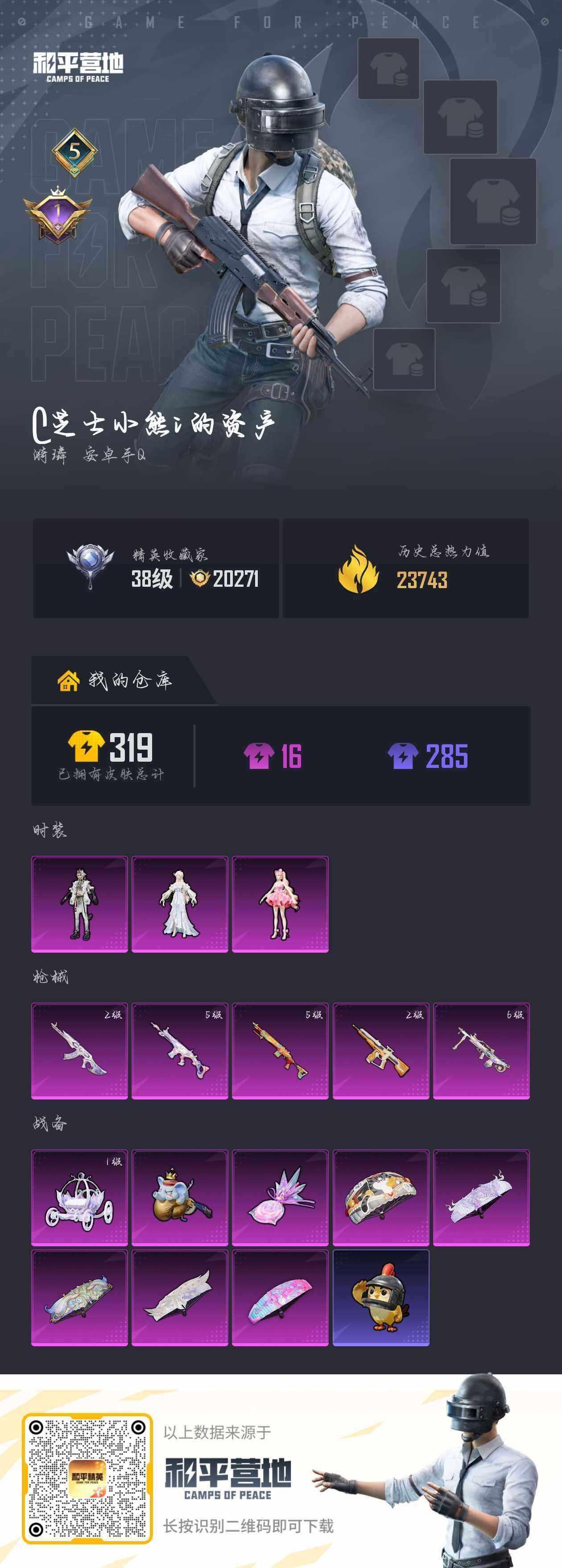 HPLE4293325和平精英账号详情图3