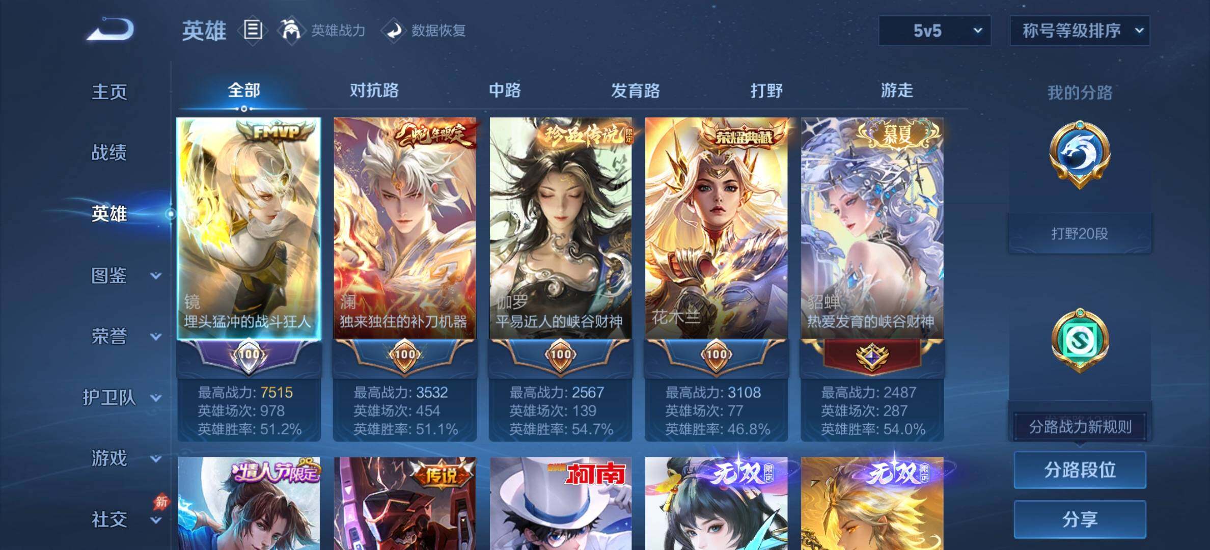 WZQM4505801王者荣耀账号详情图5 WZQM4505801王者荣耀账号详情图5