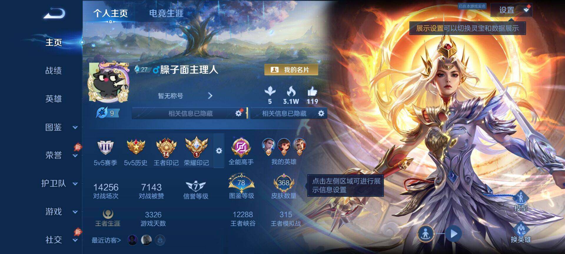 WZQM4513184王者荣耀账号详情图3 WZQM4513184王者荣耀账号详情图3