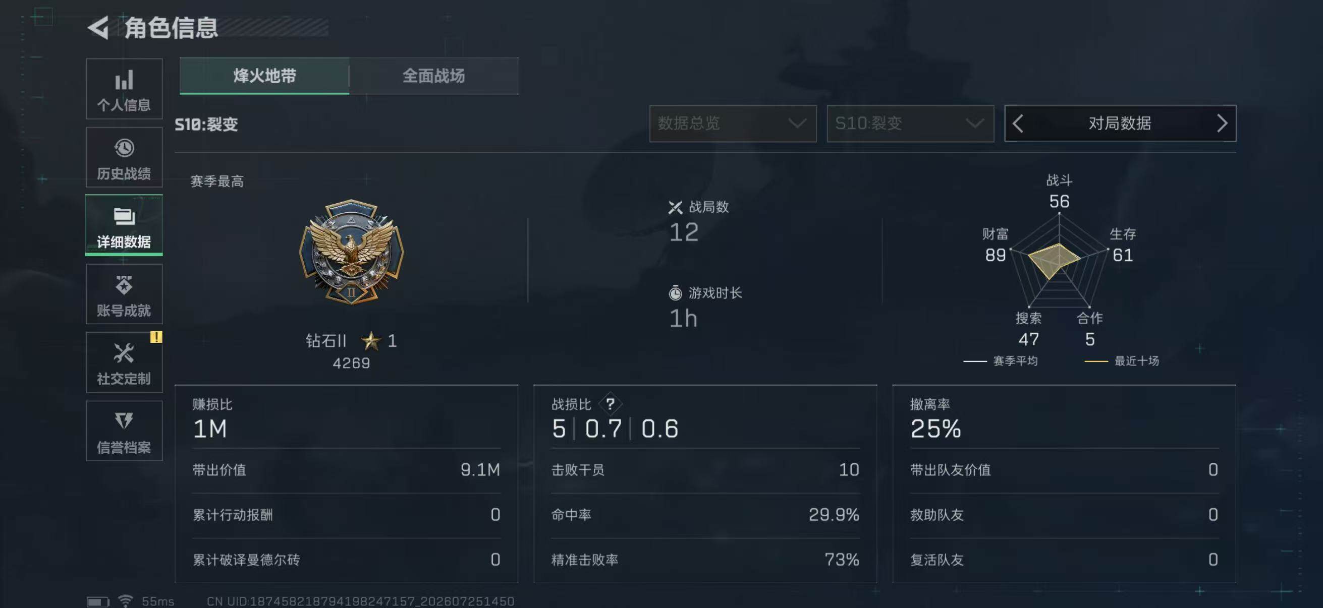 SJZQM4212417三角洲行动账号详情图4 SJZQM4212417三角洲行动账号详情图4