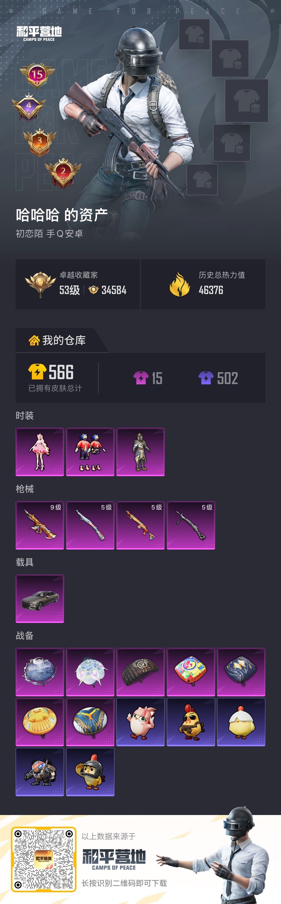 HPQM4297858和平精英账号详情图4