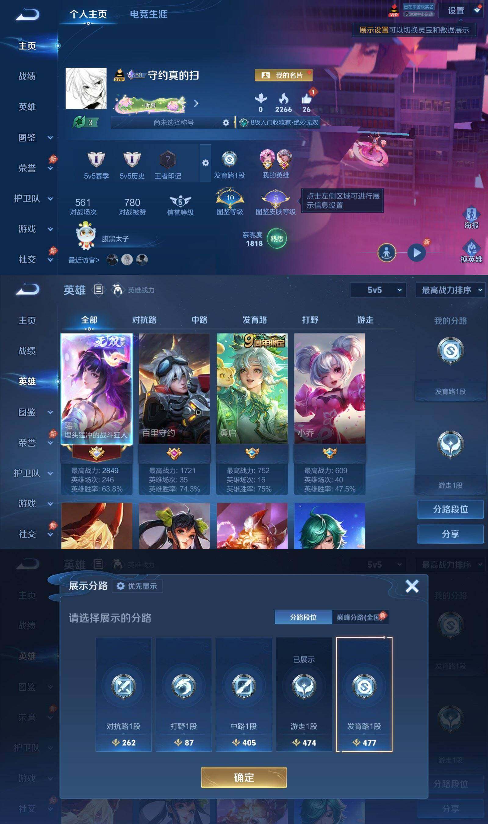 WZPX4507641王者荣耀账号详情图2