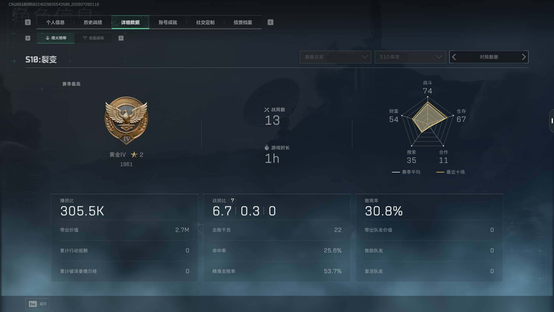 SJZEY4214372三角洲行动账号详情图5