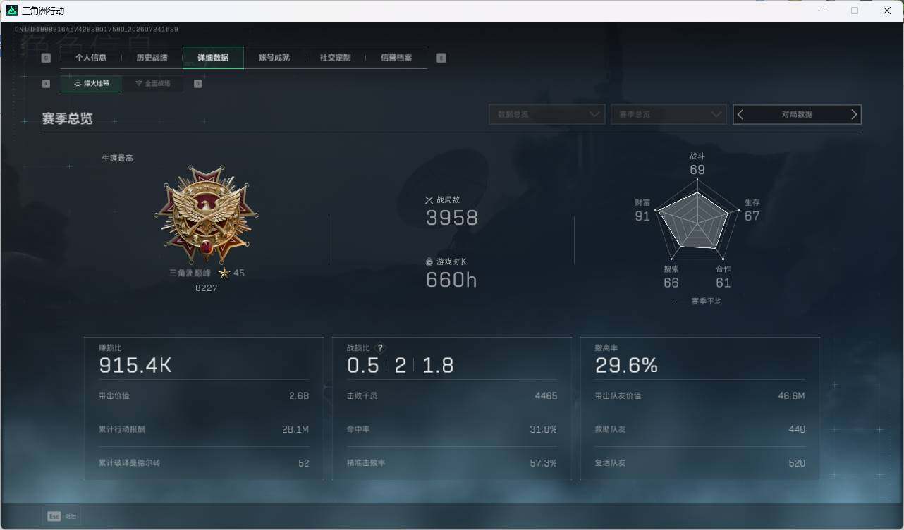 SJZEY4214199三角洲行动账号详情图8 SJZEY4214199三角洲行动账号详情图8