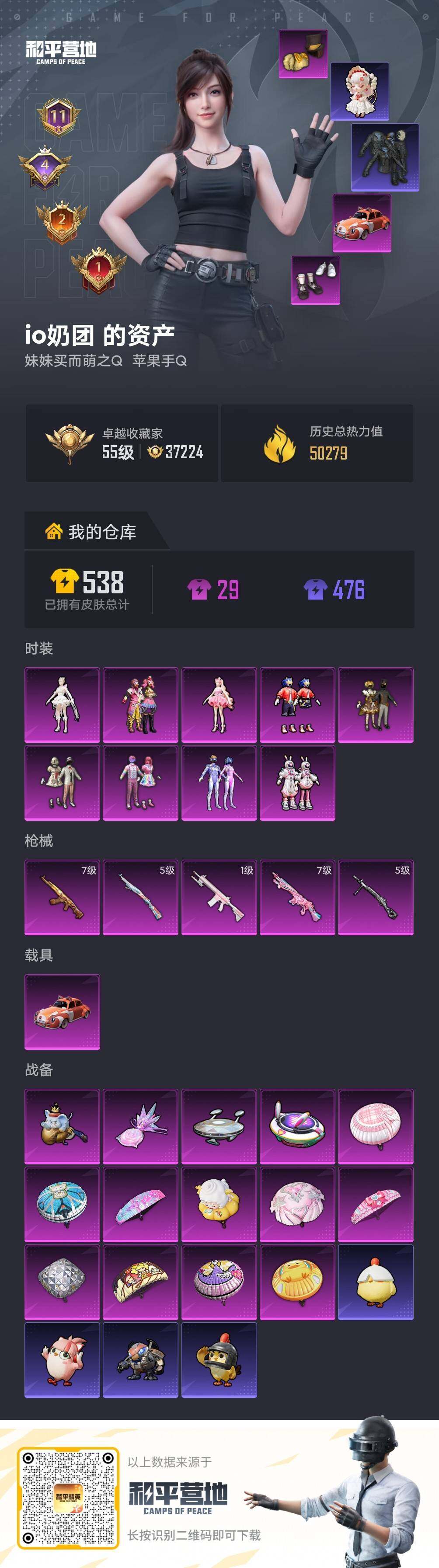 HPLE4297276和平精英账号详情图5