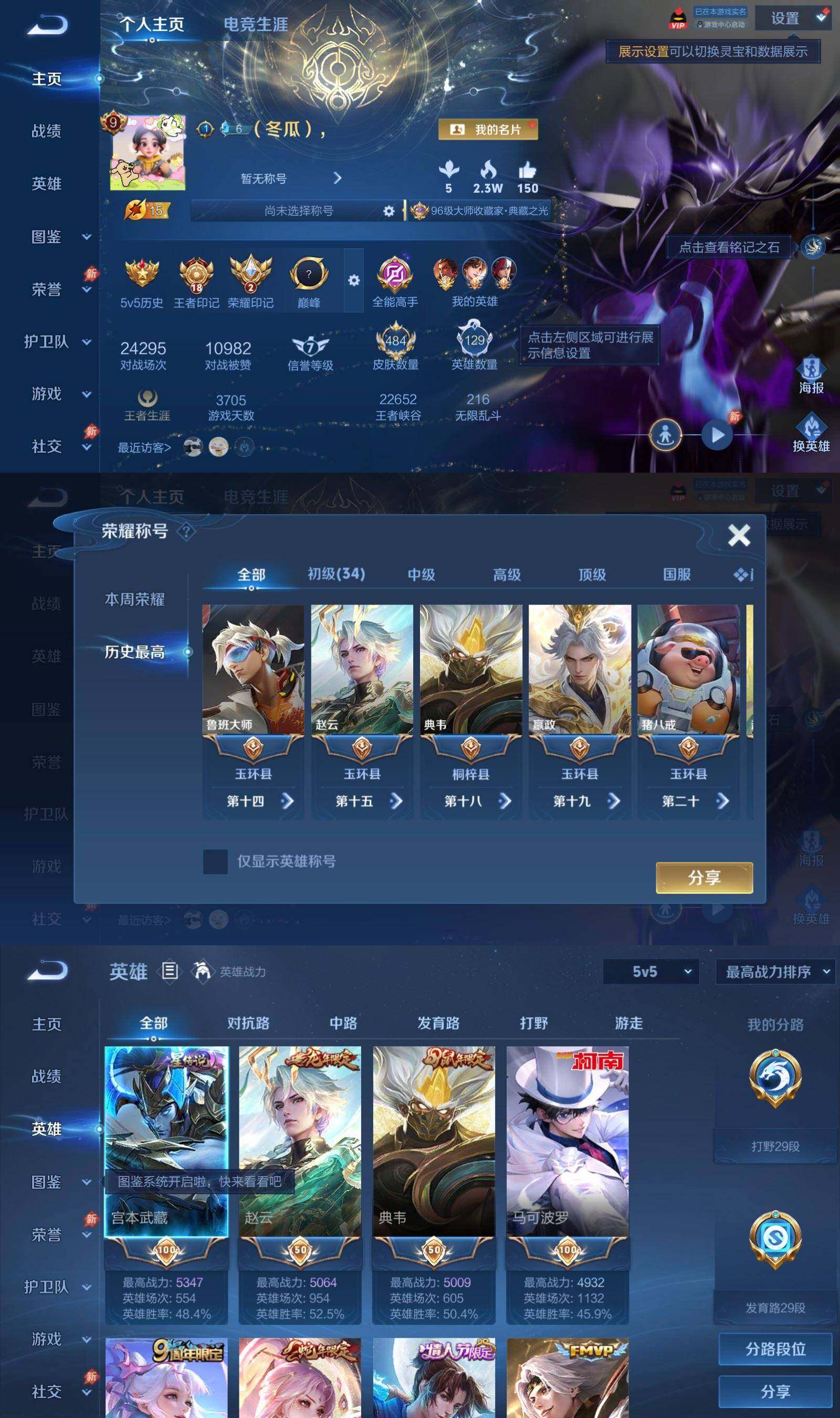 WZQM4512735王者荣耀账号详情图3 WZQM4512735王者荣耀账号详情图3