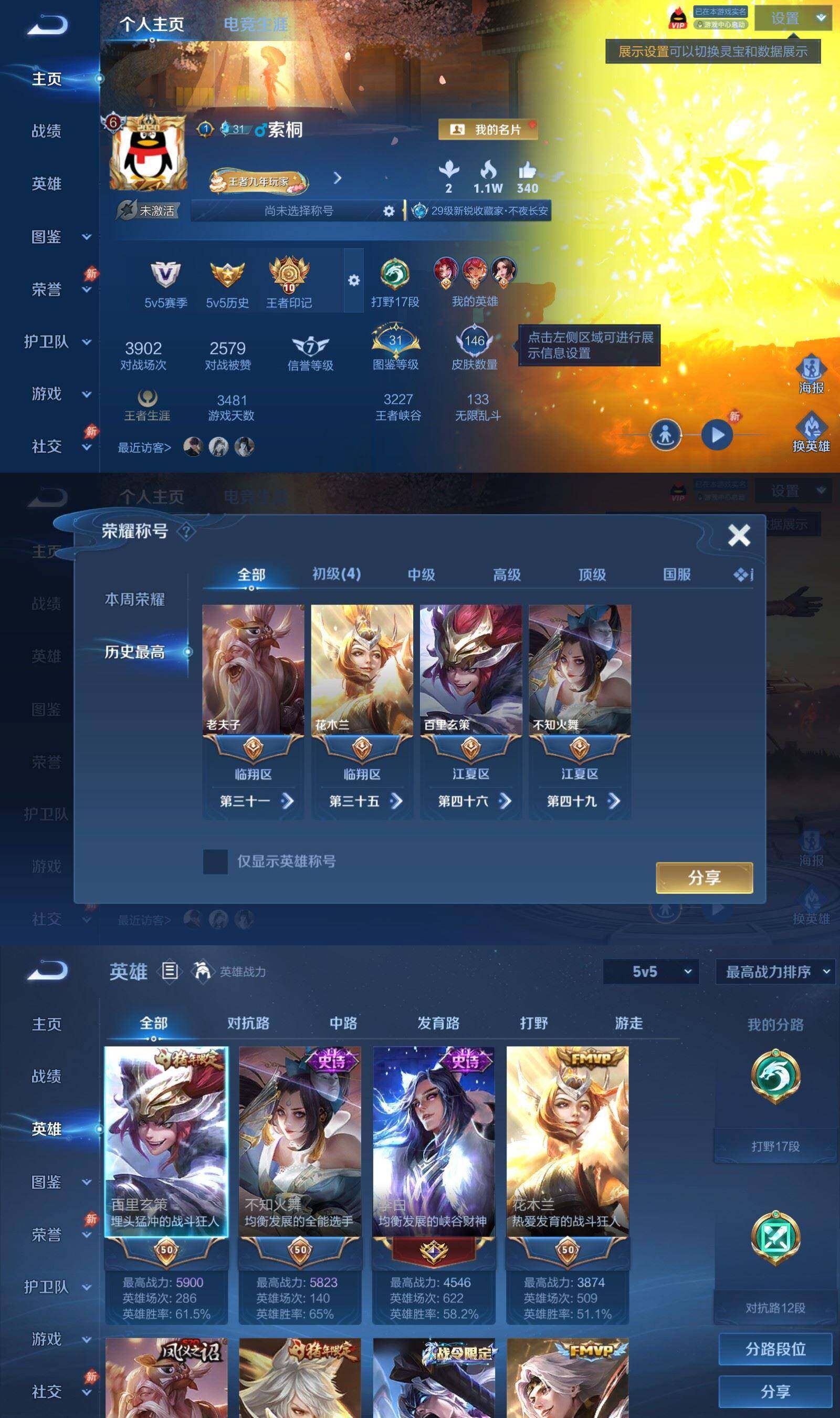 WZPX4513275王者荣耀账号详情图2