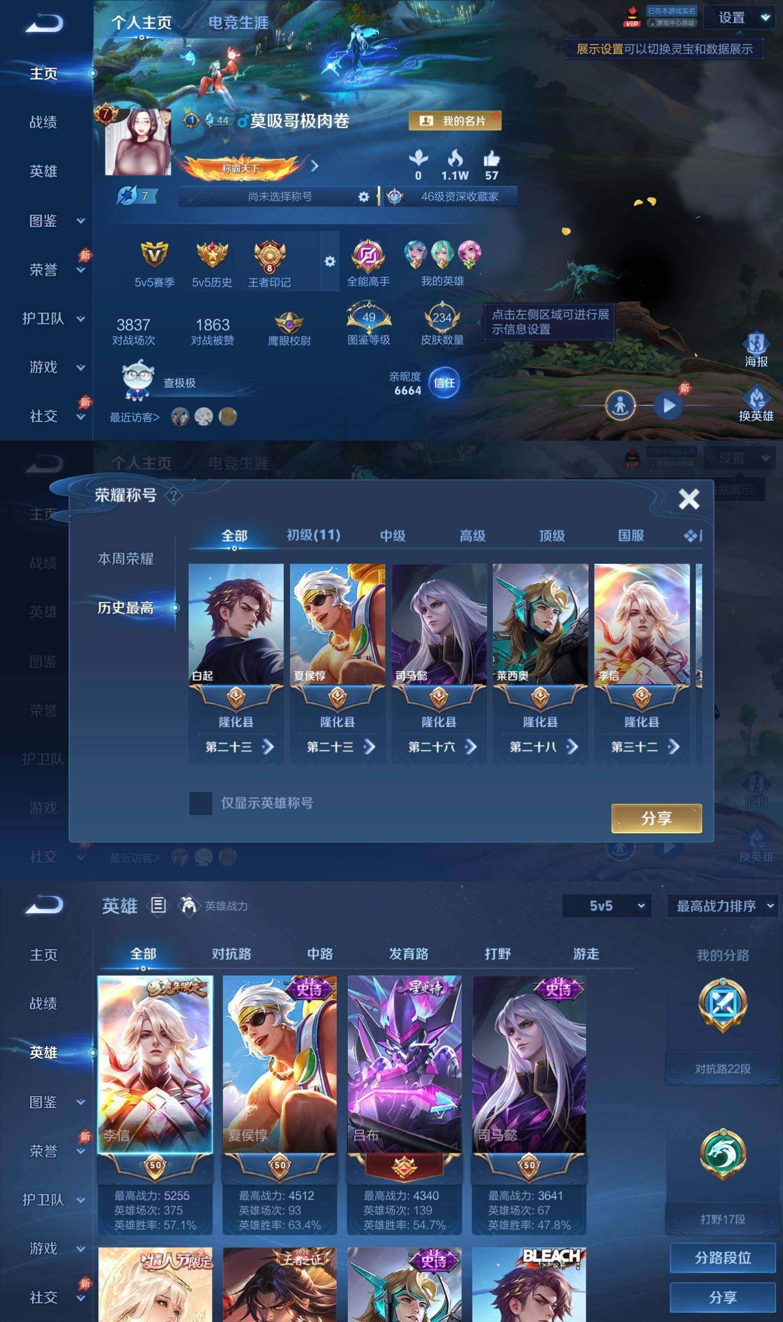 WZPX4513283王者荣耀账号详情图2