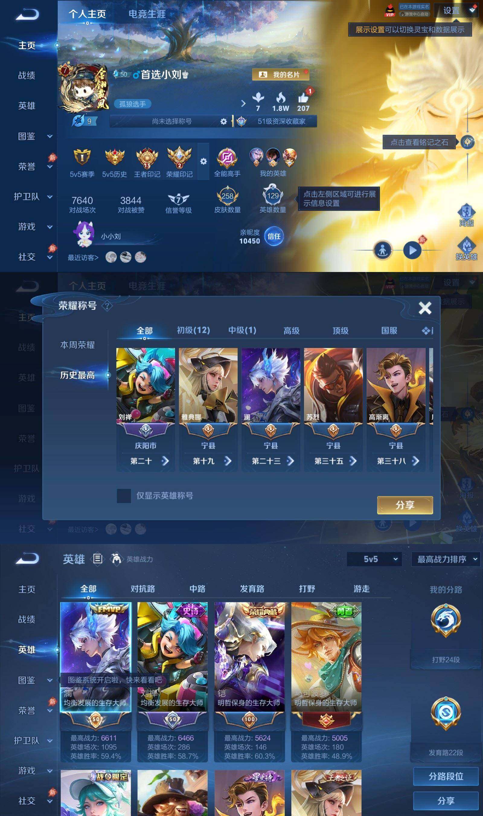 WZPX4513291王者荣耀账号详情图2