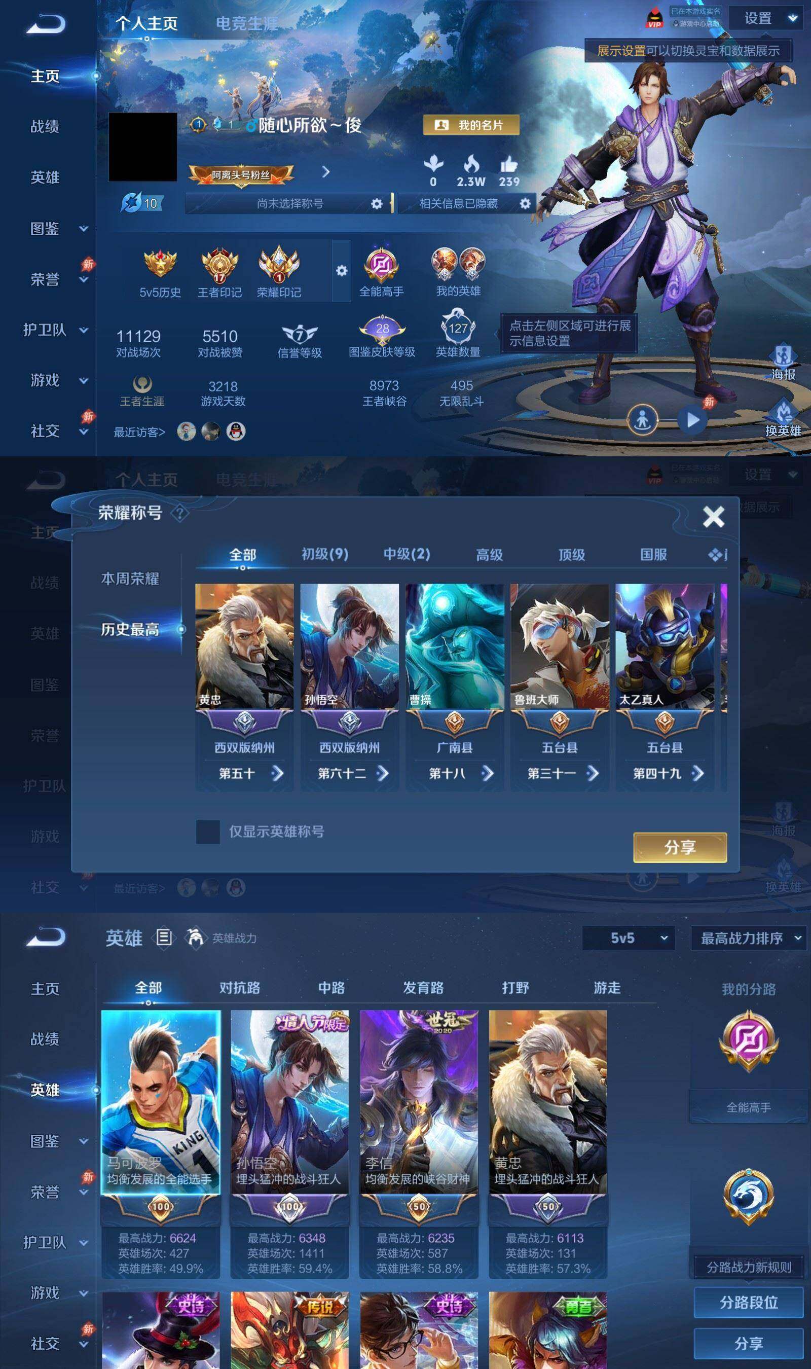 WZPX4515508王者荣耀账号详情图2