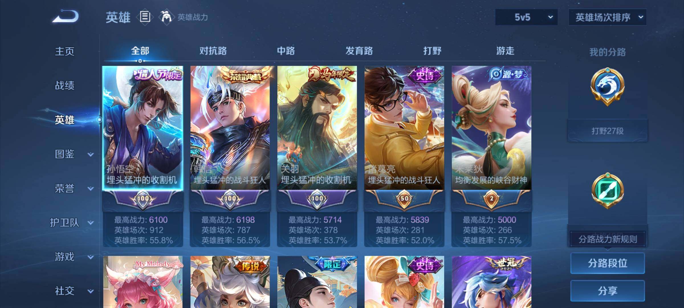 WZDN4513439王者荣耀账号详情图3