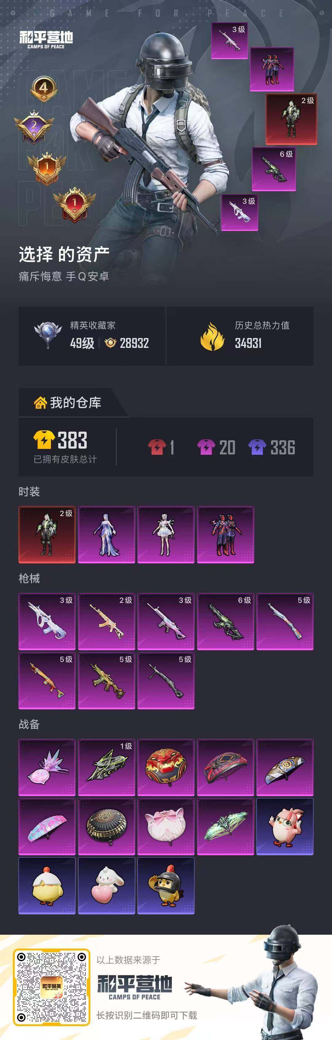 HPLFY4299088和平精英账号详情图5