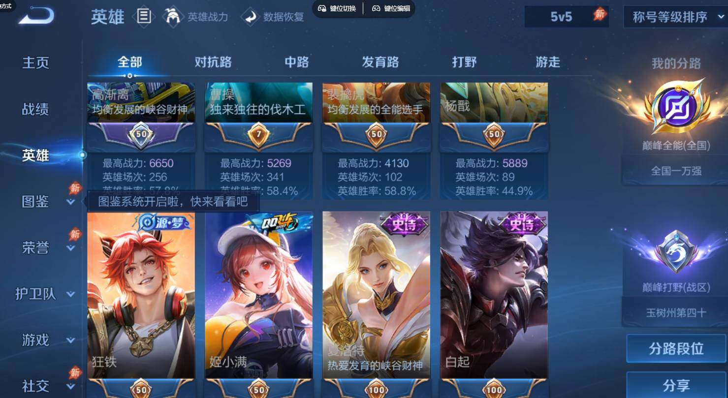 WZQM4524487王者荣耀账号详情图5 WZQM4524487王者荣耀账号详情图5