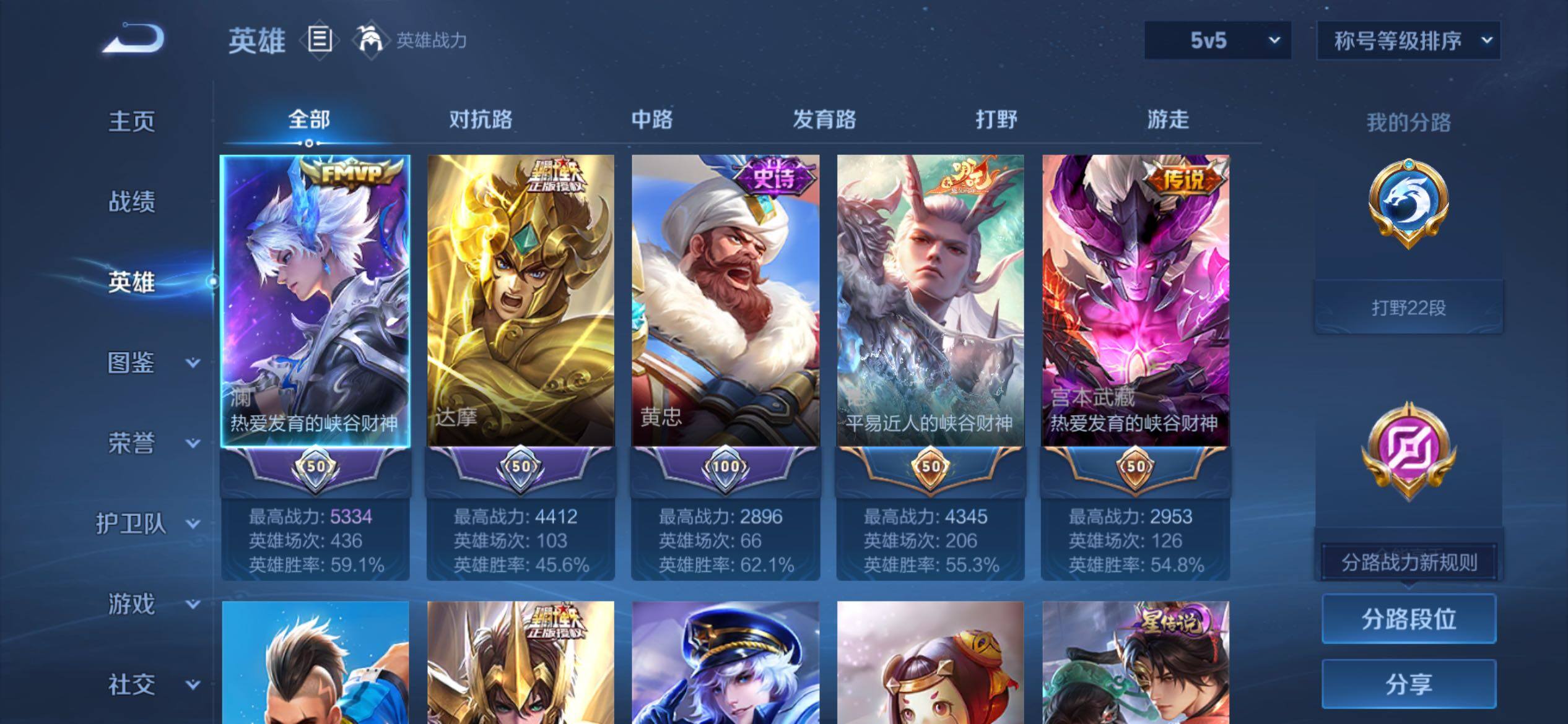 WZQM4522484王者荣耀账号详情图4