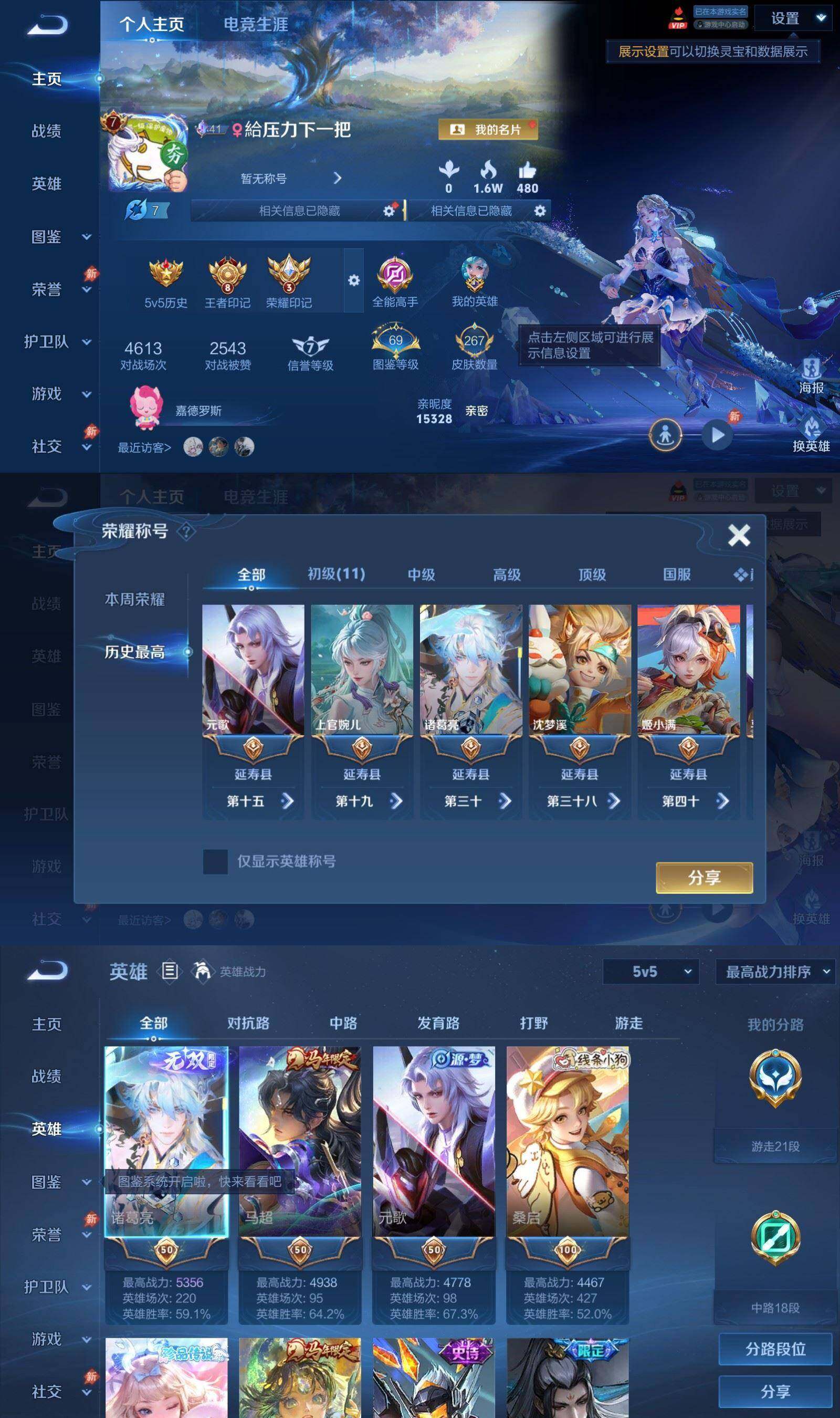 WZQM4522357王者荣耀账号详情图3 WZQM4522357王者荣耀账号详情图3
