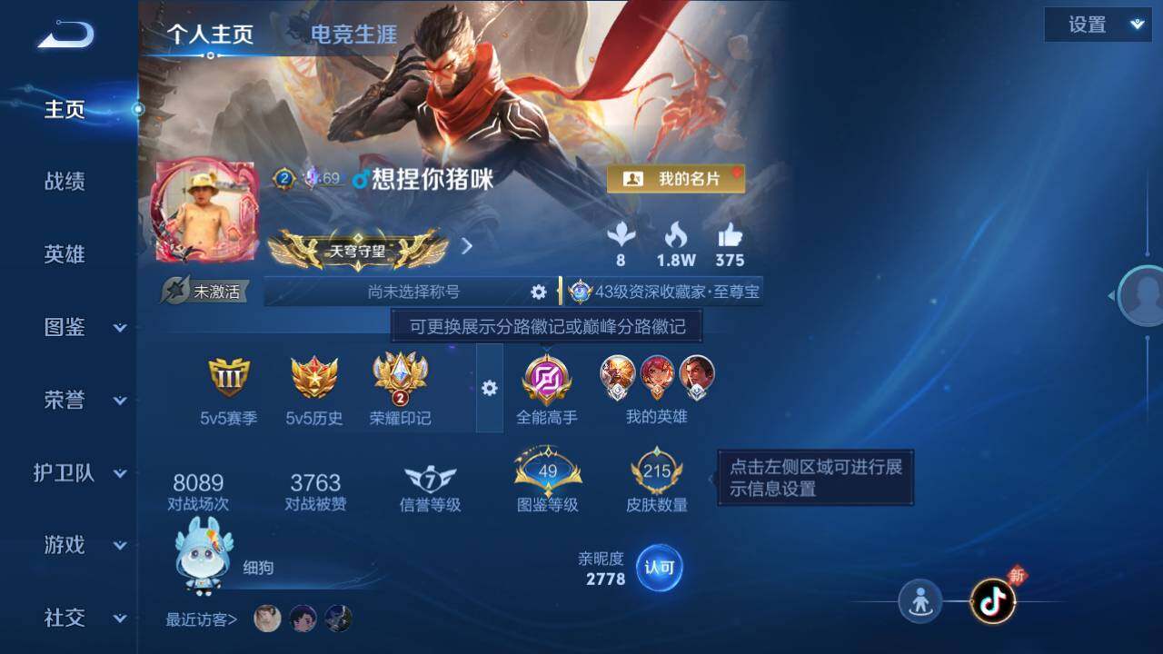WZQM4523814王者荣耀账号详情图3 WZQM4523814王者荣耀账号详情图3