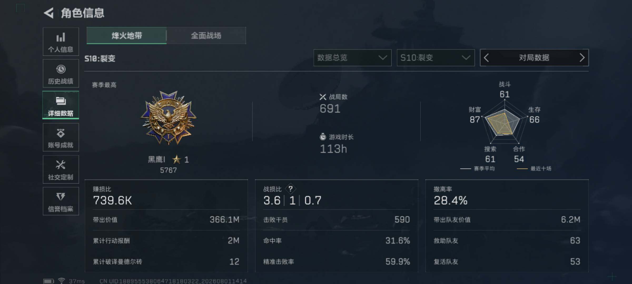 SJZEY4222418三角洲行动账号详情图7 SJZEY4222418三角洲行动账号详情图7
