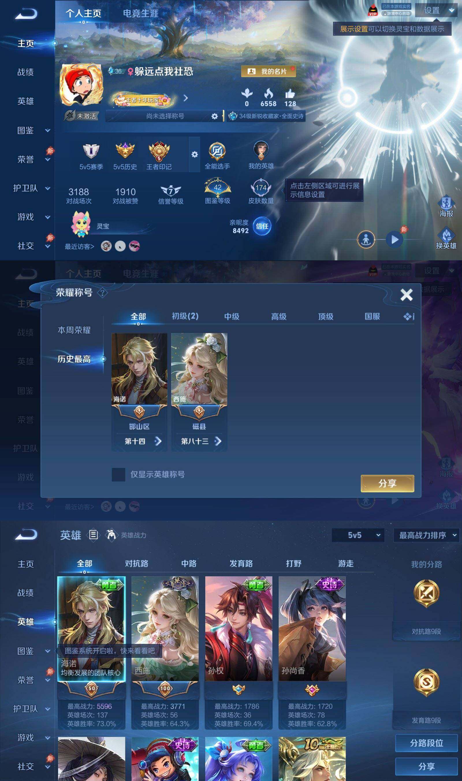 WZPX4530009王者荣耀账号详情图2