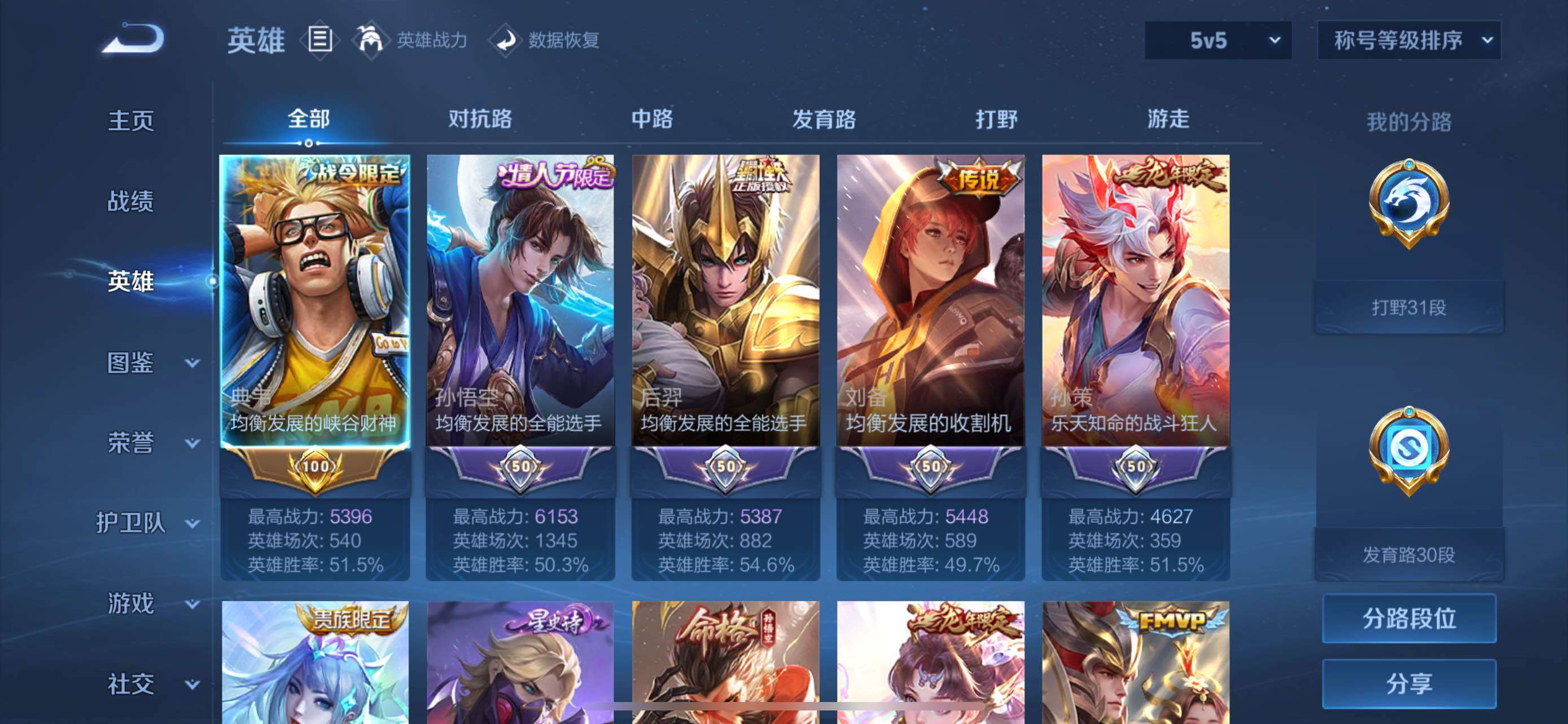 WZLX4610890王者荣耀账号详情图2
