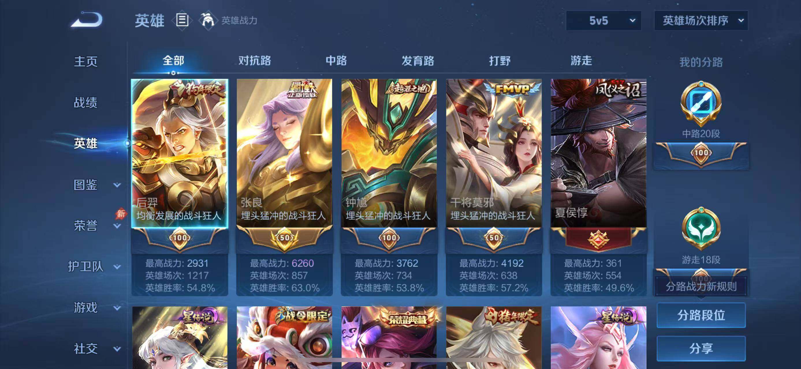 WZQM4546993王者荣耀账号详情图4