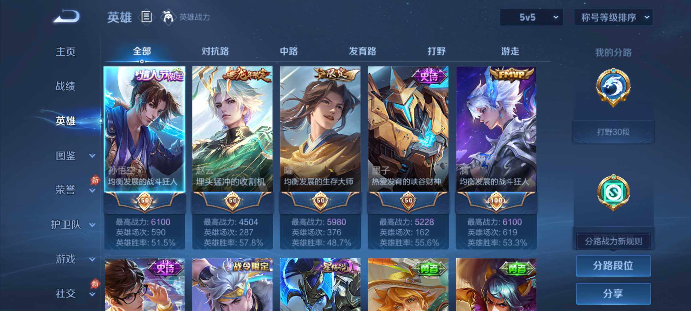 WZQM4544635王者荣耀账号详情图3