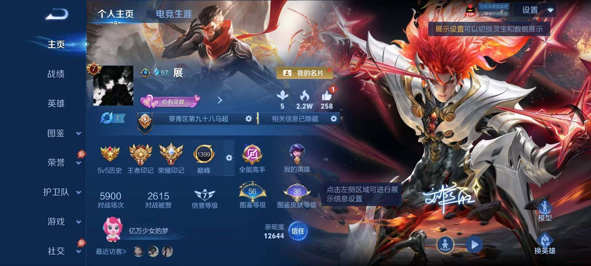 WZQM4547365王者荣耀账号详情图3 WZQM4547365王者荣耀账号详情图3