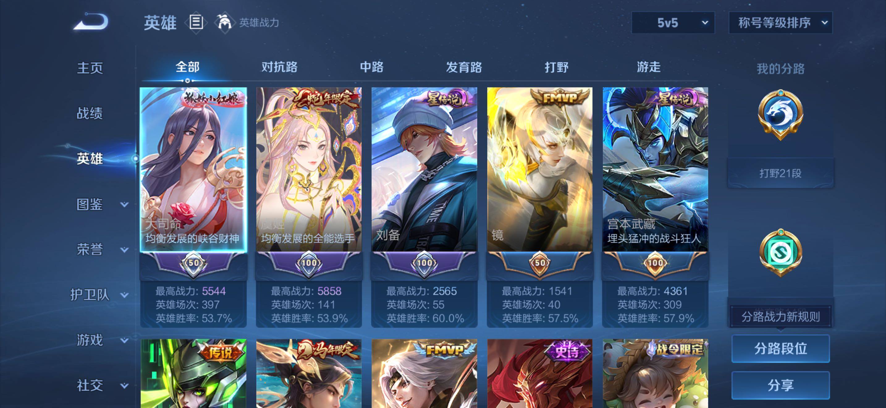 WZQM4541517王者荣耀账号详情图3