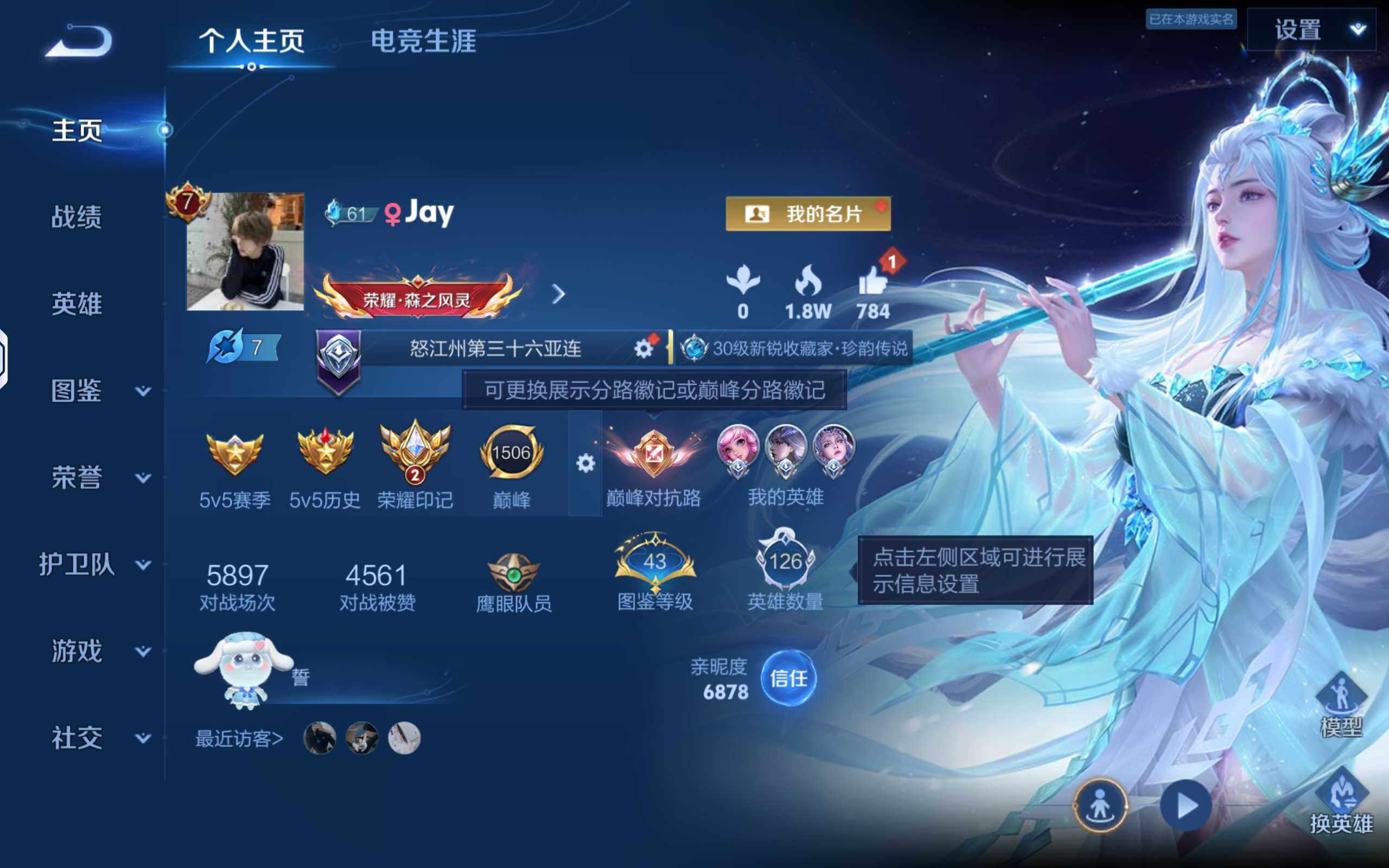 WZQM4538367王者荣耀账号详情图3 WZQM4538367王者荣耀账号详情图3