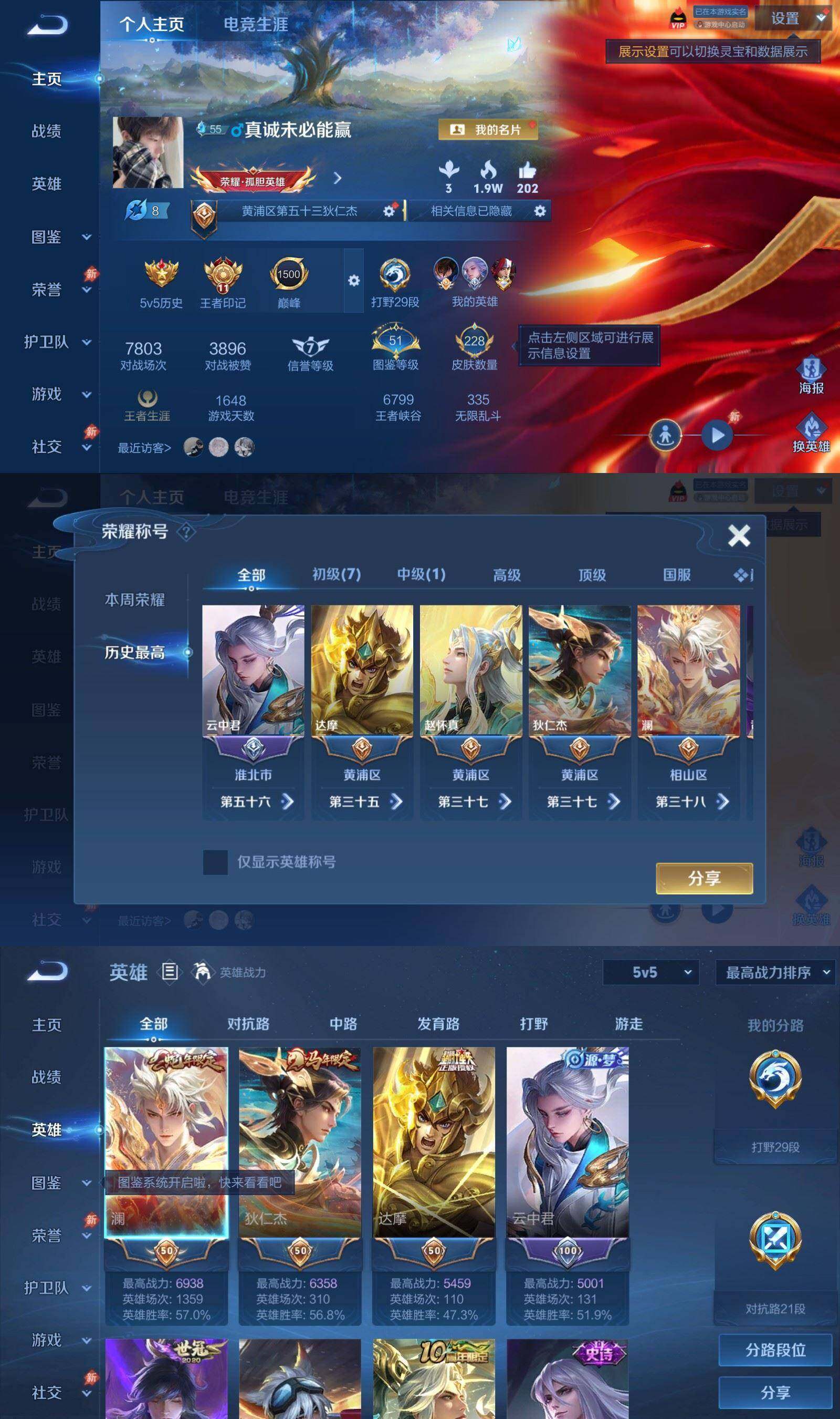WZPX4538575王者荣耀账号详情图2