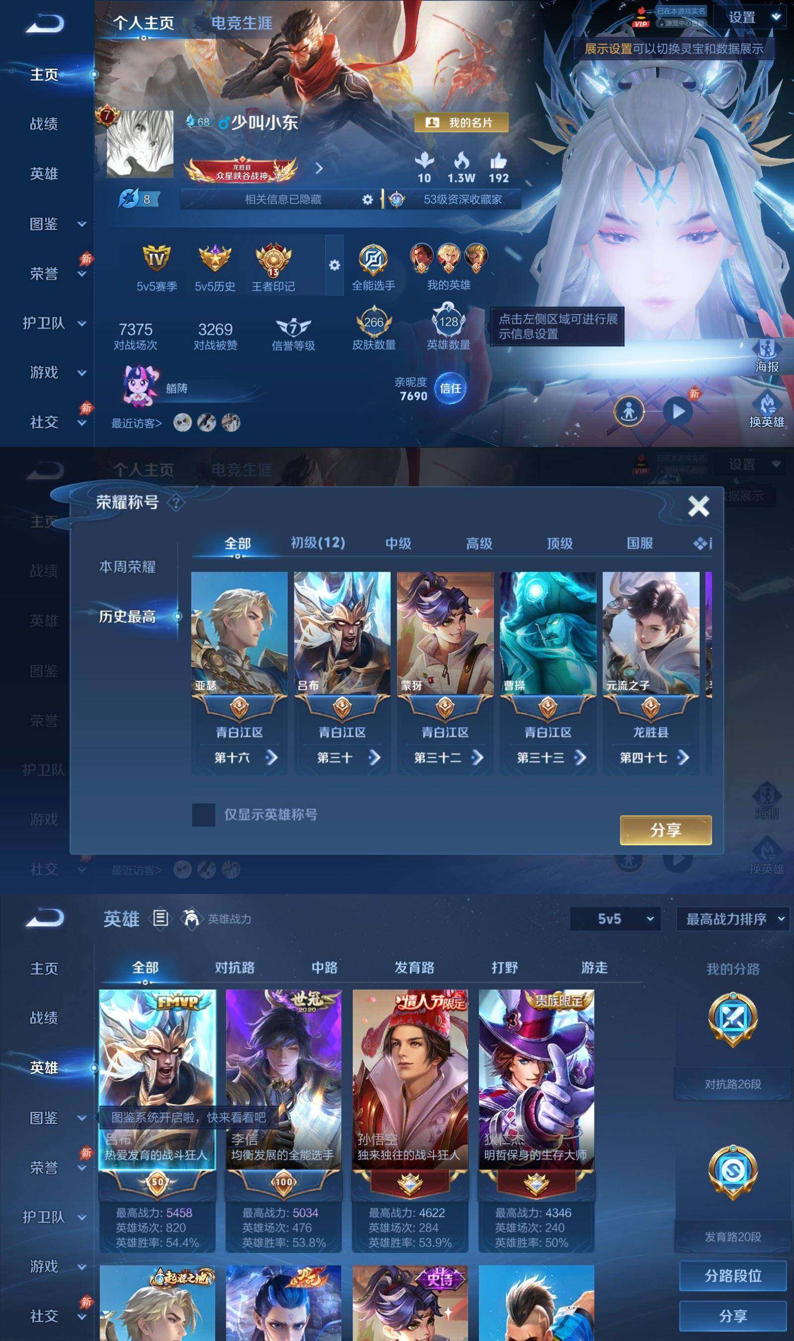 WZPX4538754王者荣耀账号详情图2