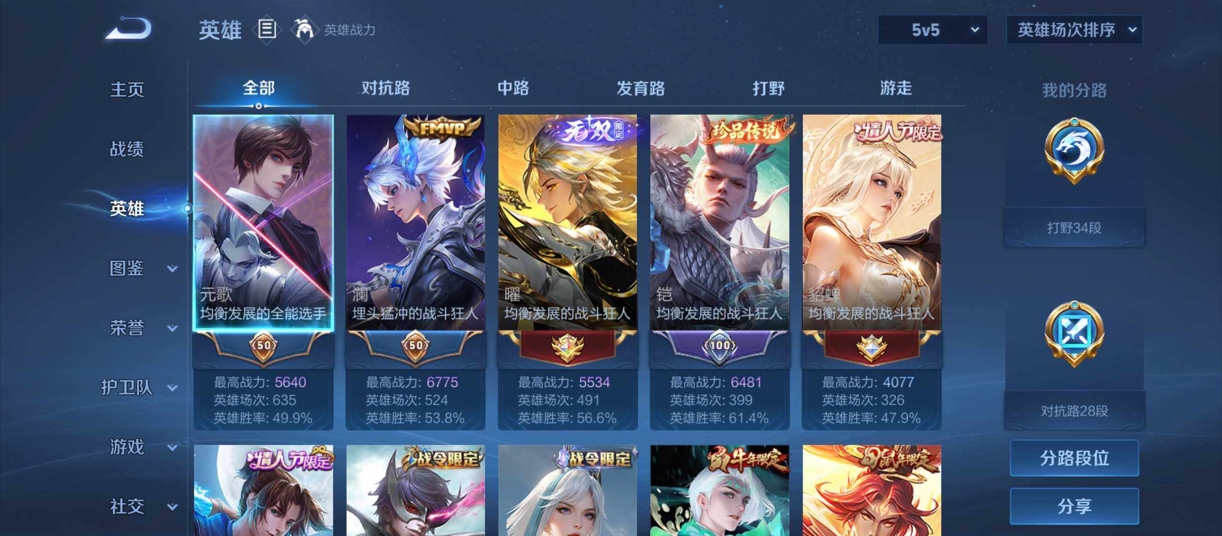 WZLX4645295王者荣耀账号详情图2 WZLX4645295王者荣耀账号详情图2