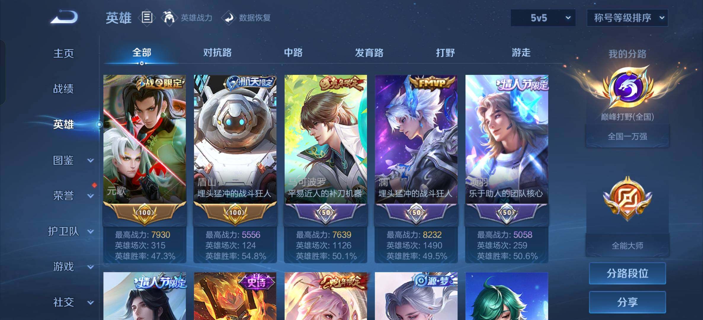 WZXS4545017王者荣耀账号详情图12 WZXS4545017王者荣耀账号详情图12