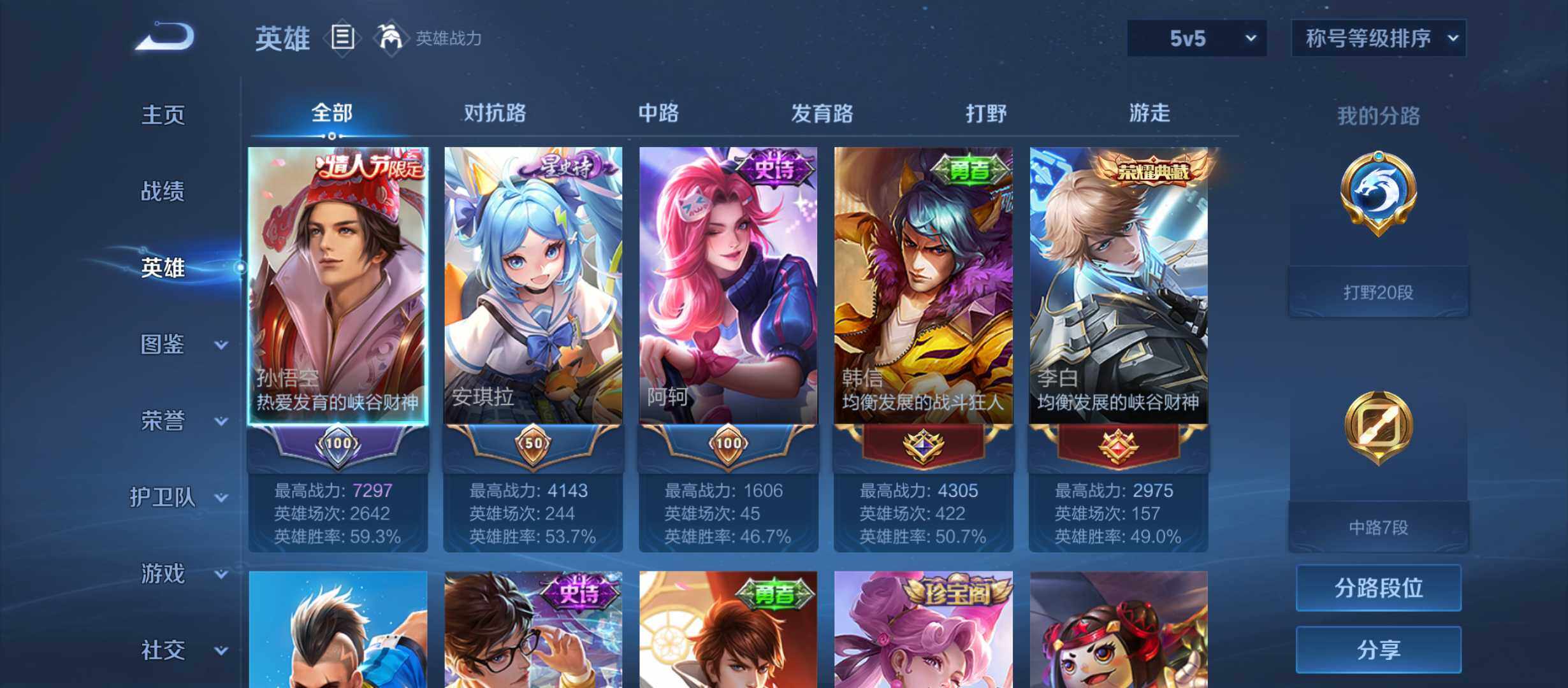 WZQM4548217王者荣耀账号详情图3 WZQM4548217王者荣耀账号详情图3