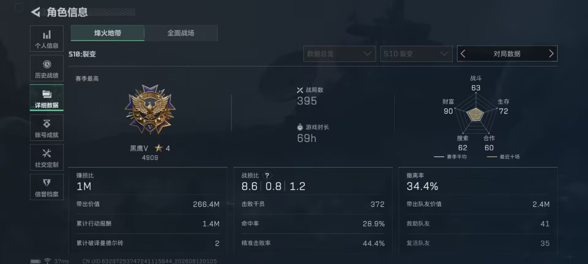 SJZEY4233482三角洲行动账号详情图15 SJZEY4233482三角洲行动账号详情图15