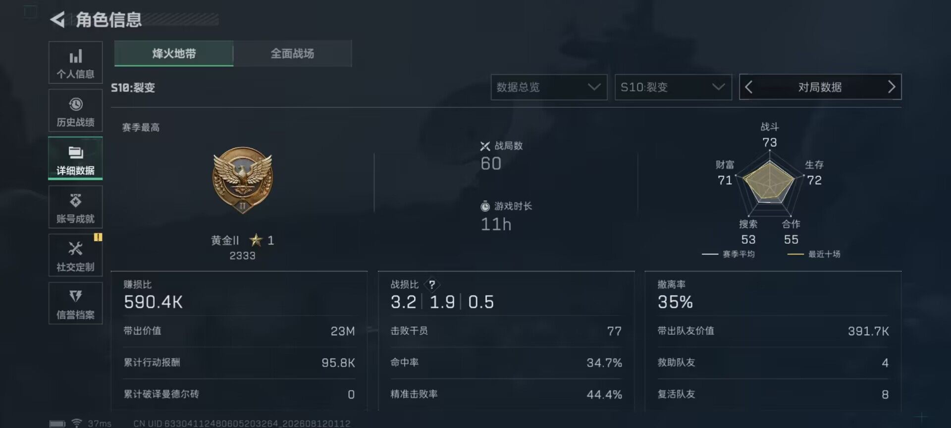 SJZEY4233490三角洲行动账号详情图18 SJZEY4233490三角洲行动账号详情图18
