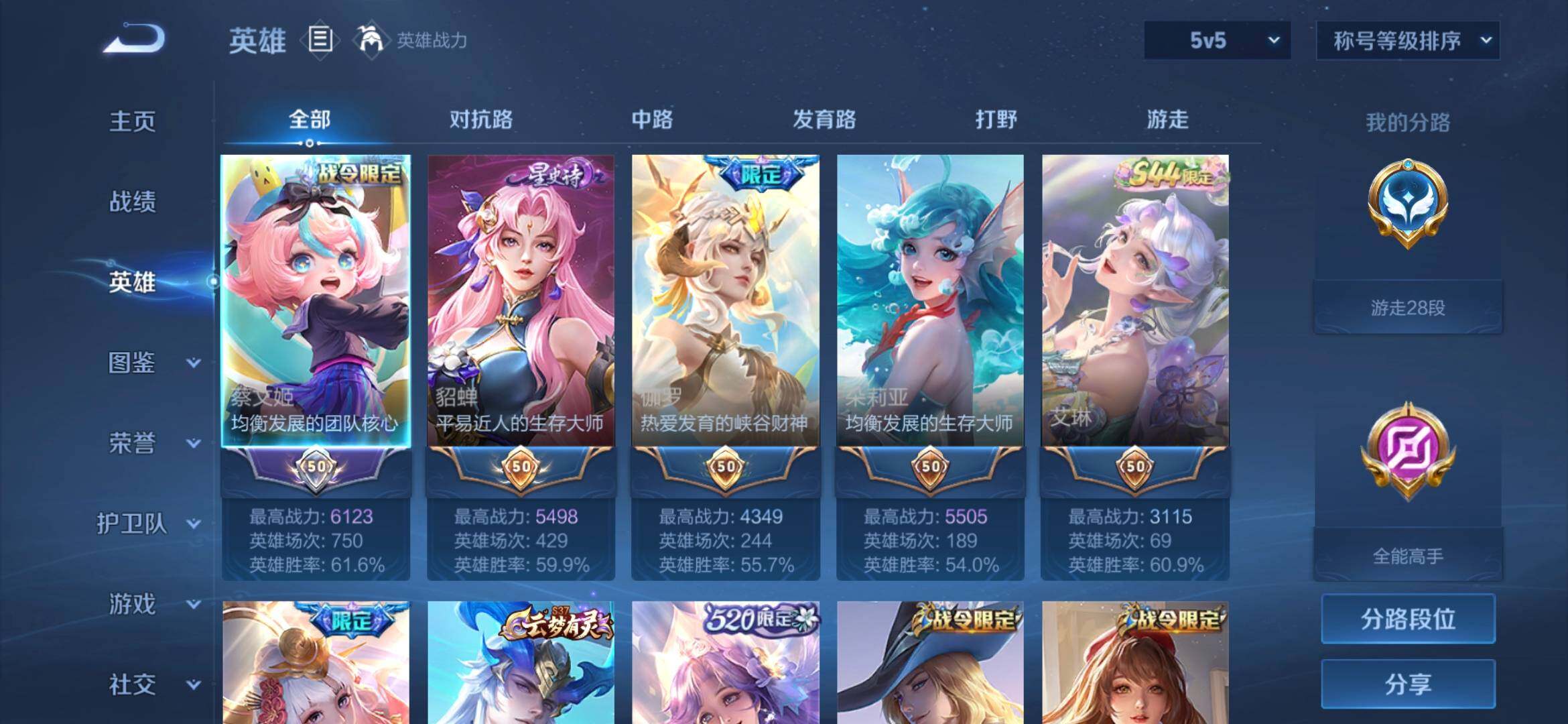 WZMMN4576568王者荣耀账号详情图5 WZMMN4576568王者荣耀账号详情图5