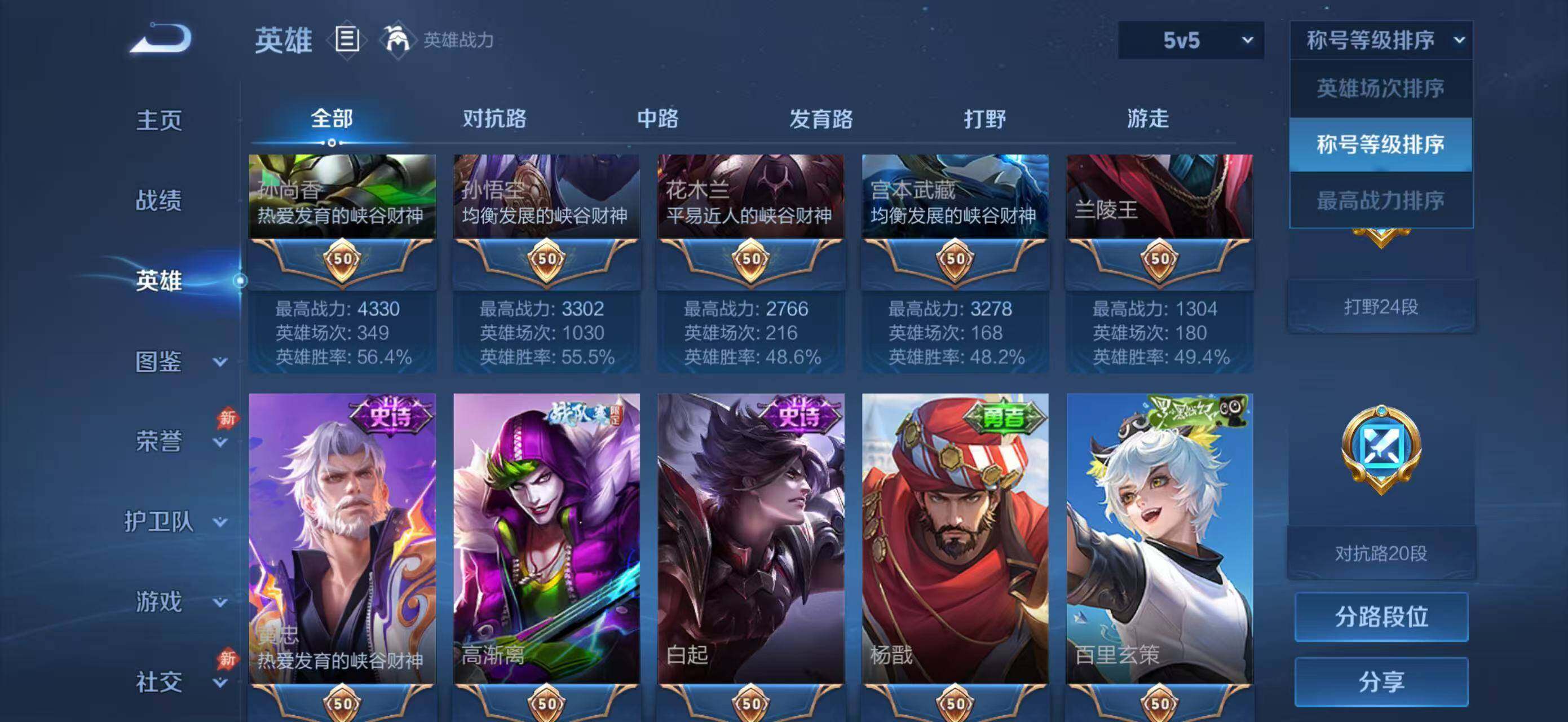 WZQM4557473王者荣耀账号详情图5 WZQM4557473王者荣耀账号详情图5